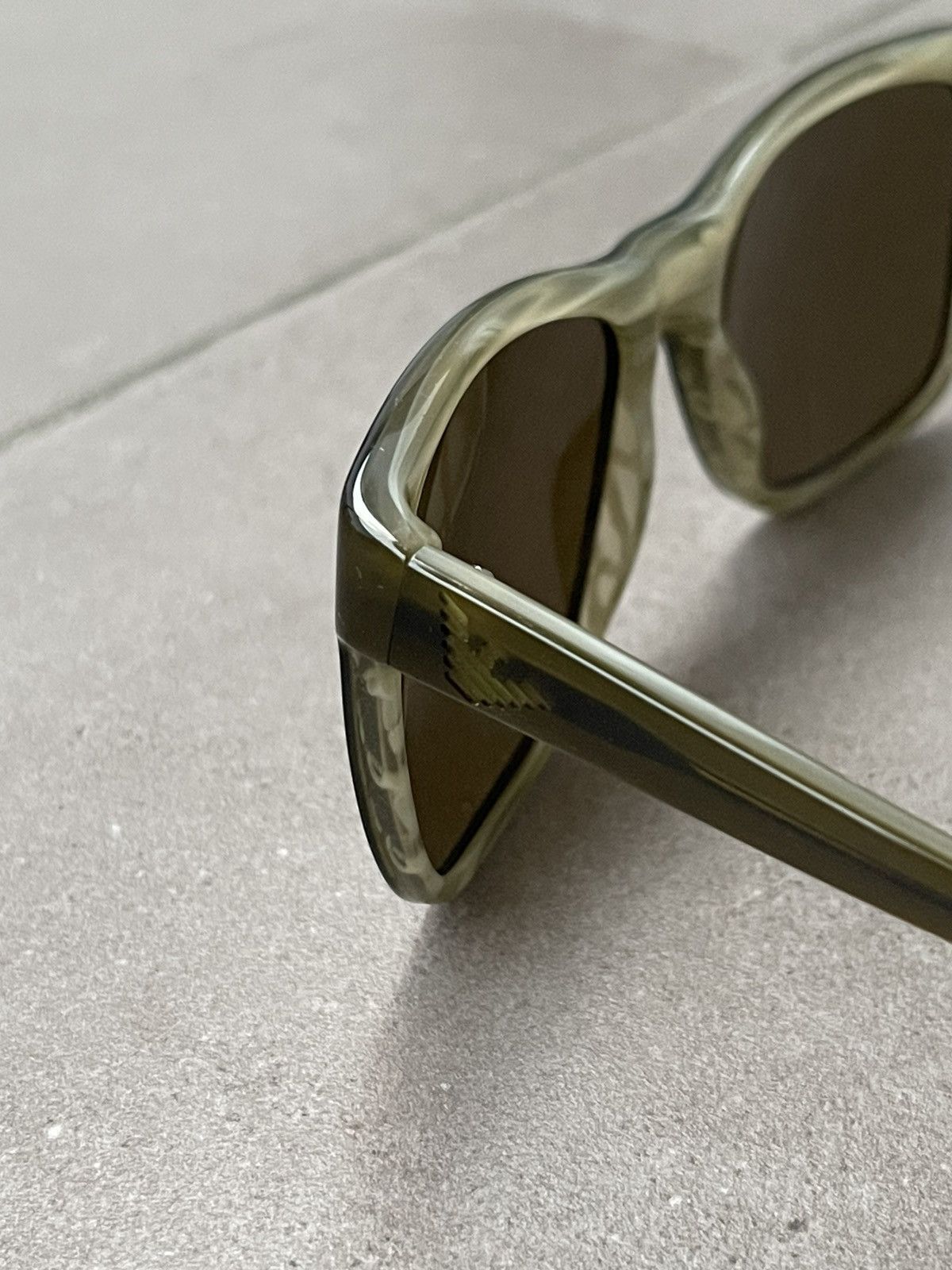 Emporio Armani Emporio Armani EA4002 5057/73 Swamp Green Sunglasses Size ONE SIZE - 7 Thumbnail