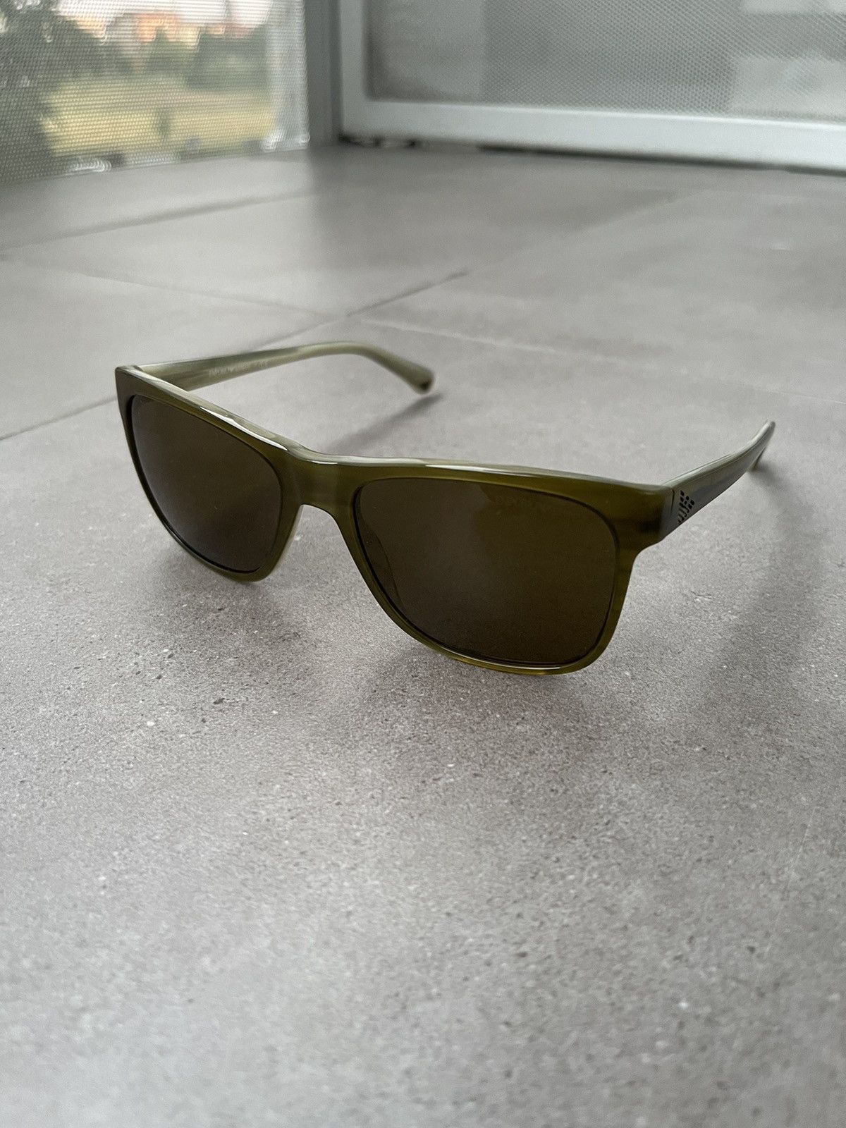 Emporio Armani Emporio Armani EA4002 5057/73 Swamp Green Sunglasses Size ONE SIZE - 2 Thumbnail