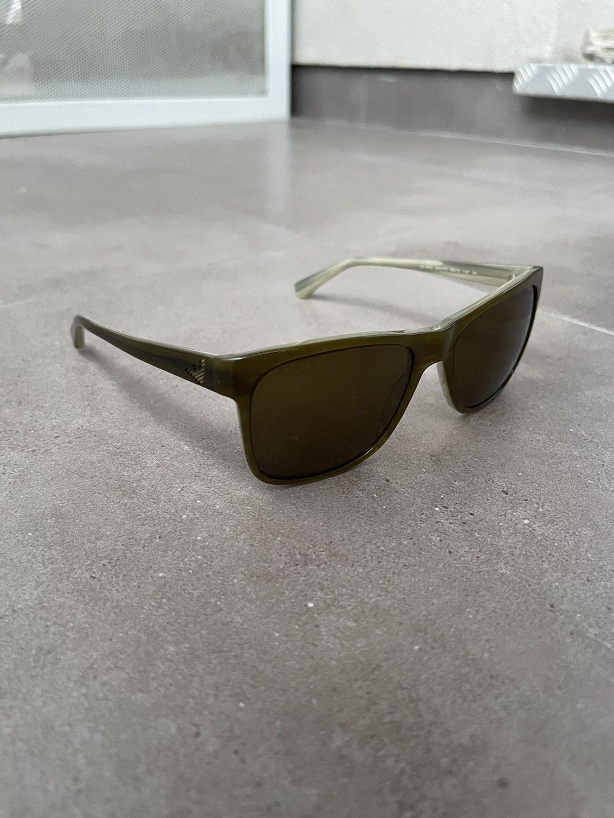 Emporio Armani Emporio Armani EA4002 5057/73 Swamp Green Sunglasses Size ONE SIZE - 4 Thumbnail
