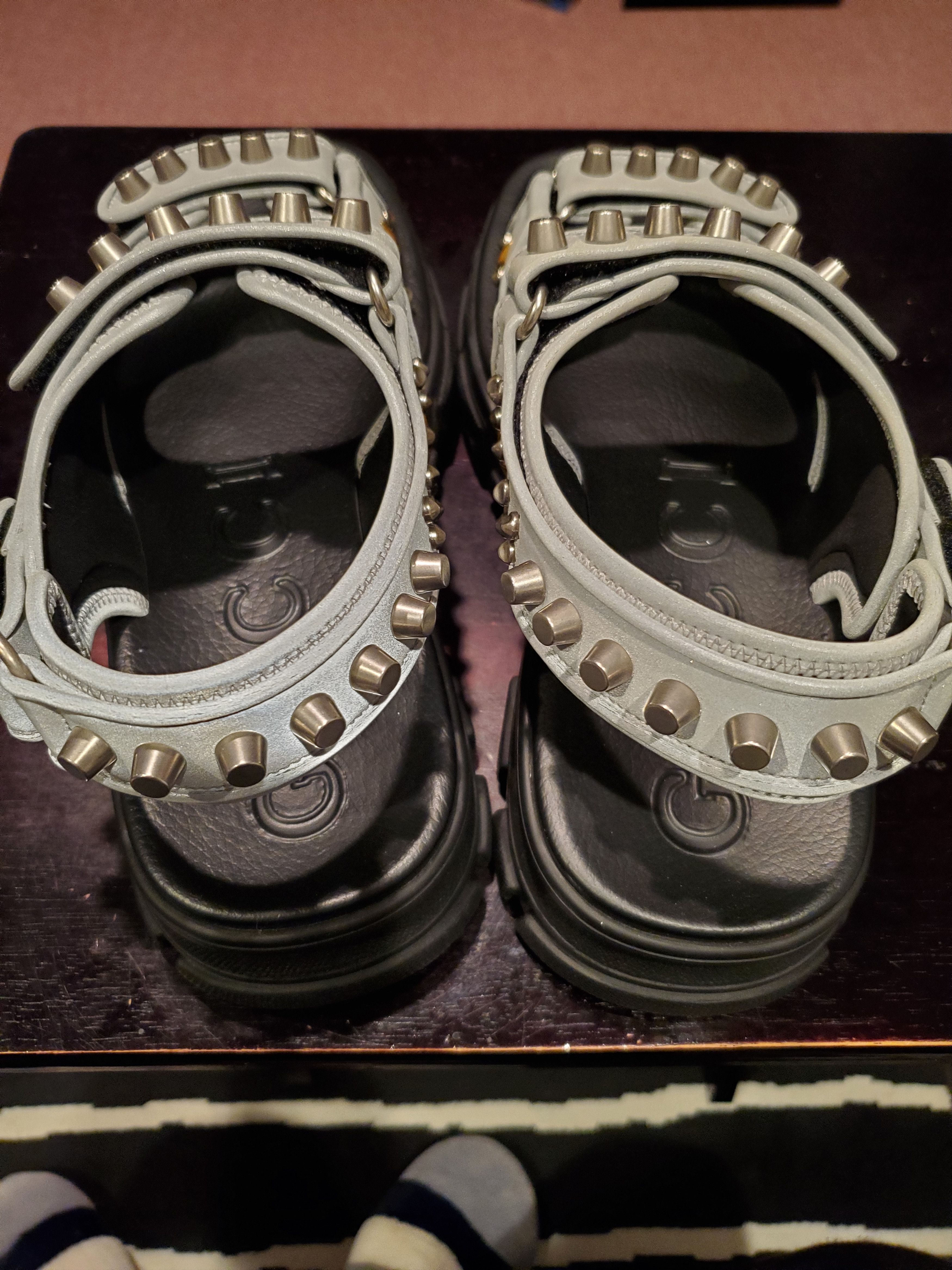 Gucci Stud-Embellished Leather Sandals Size US 8 / EU 41 - 5 Thumbnail