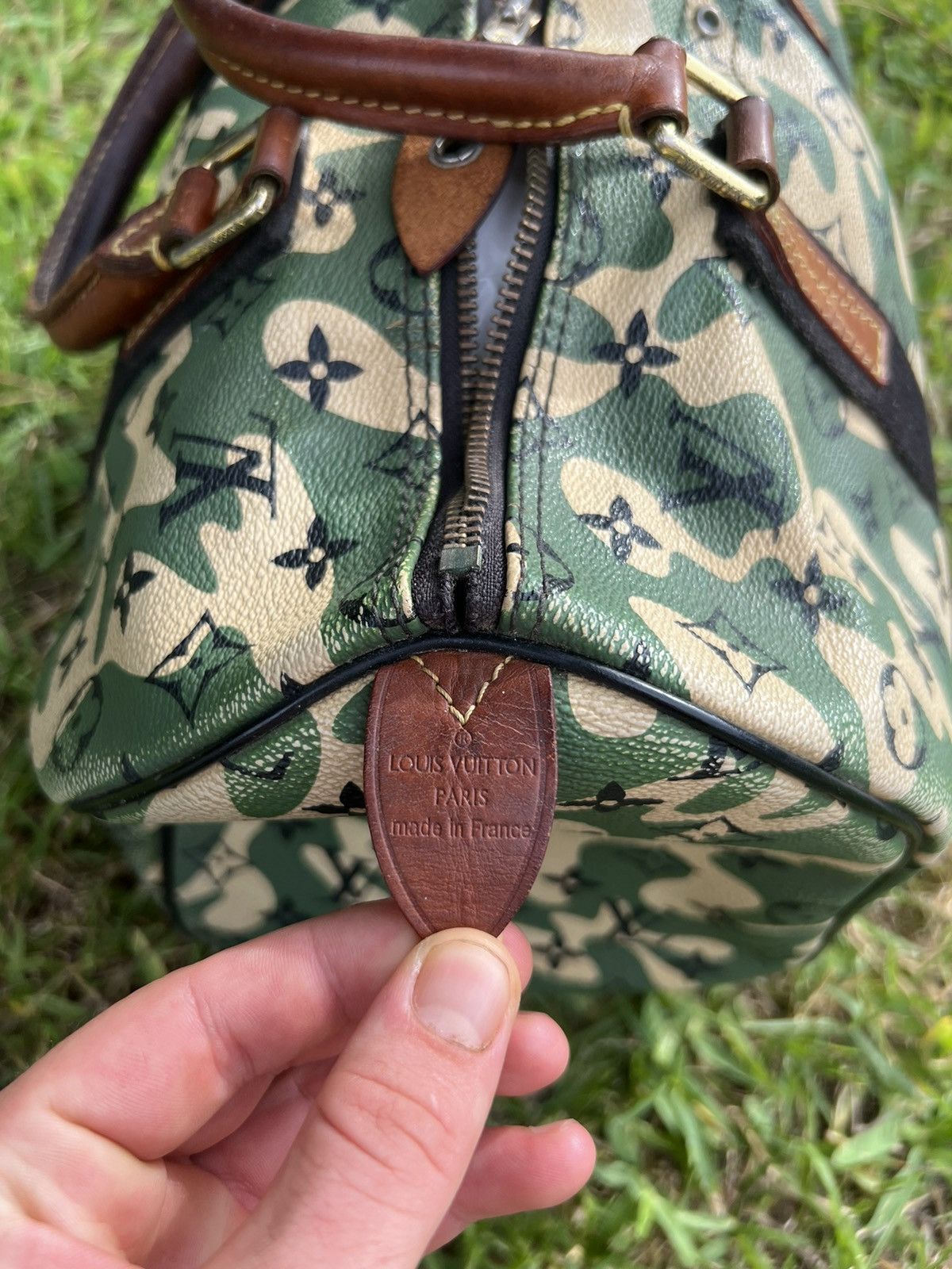 Louis Vuitton × Takashi Murakami × Vintage Vintage LOUIS VUITTONxTakashi Murakami Green Monogramouflage Size ONE SIZE - 5 Thumbnail