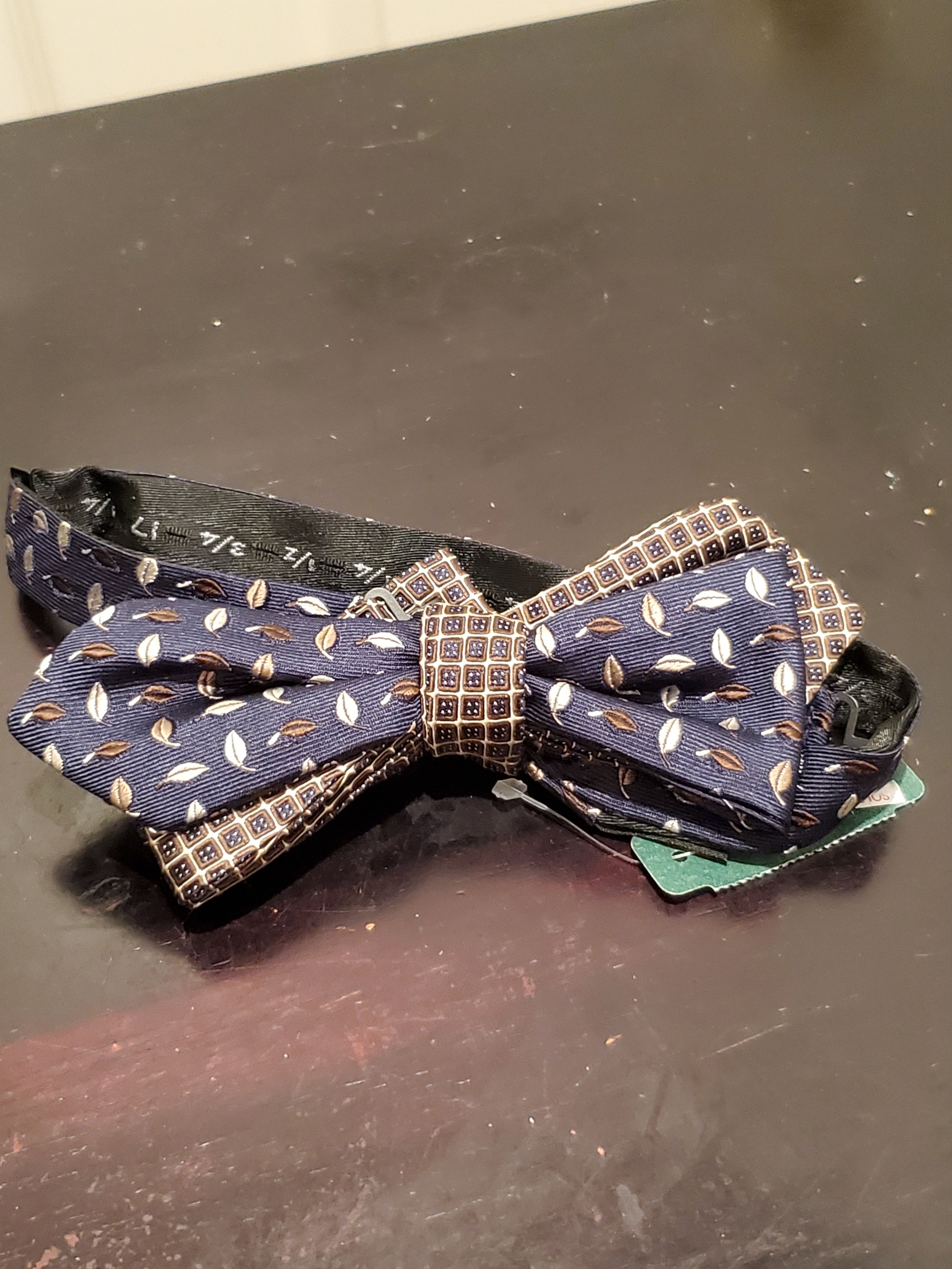 Other UK Designer Mixed Pattern Bow Tie Size ONE SIZE - 2 Thumbnail