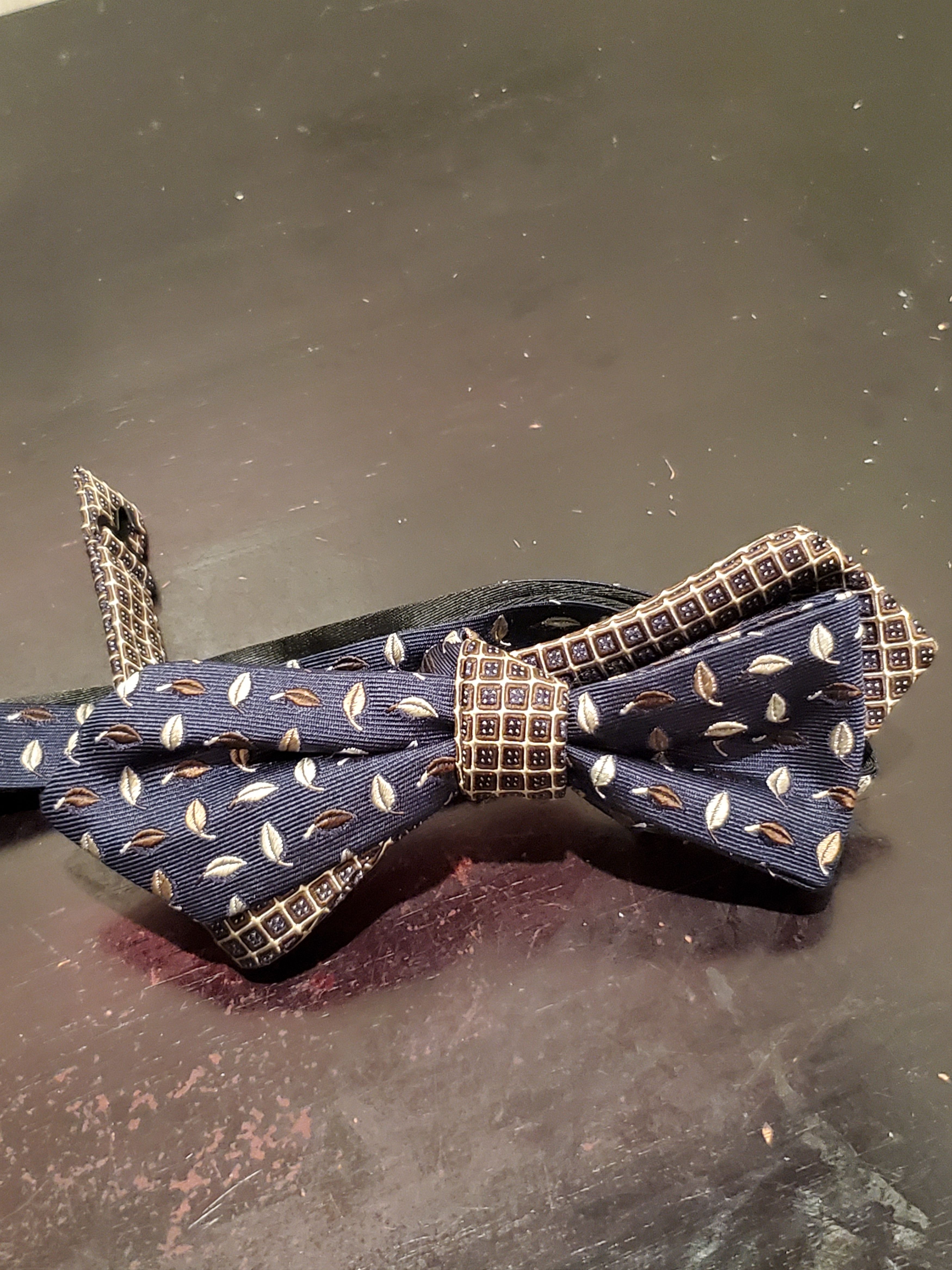 Other UK Designer Mixed Pattern Bow Tie Size ONE SIZE - 1 Thumbnail