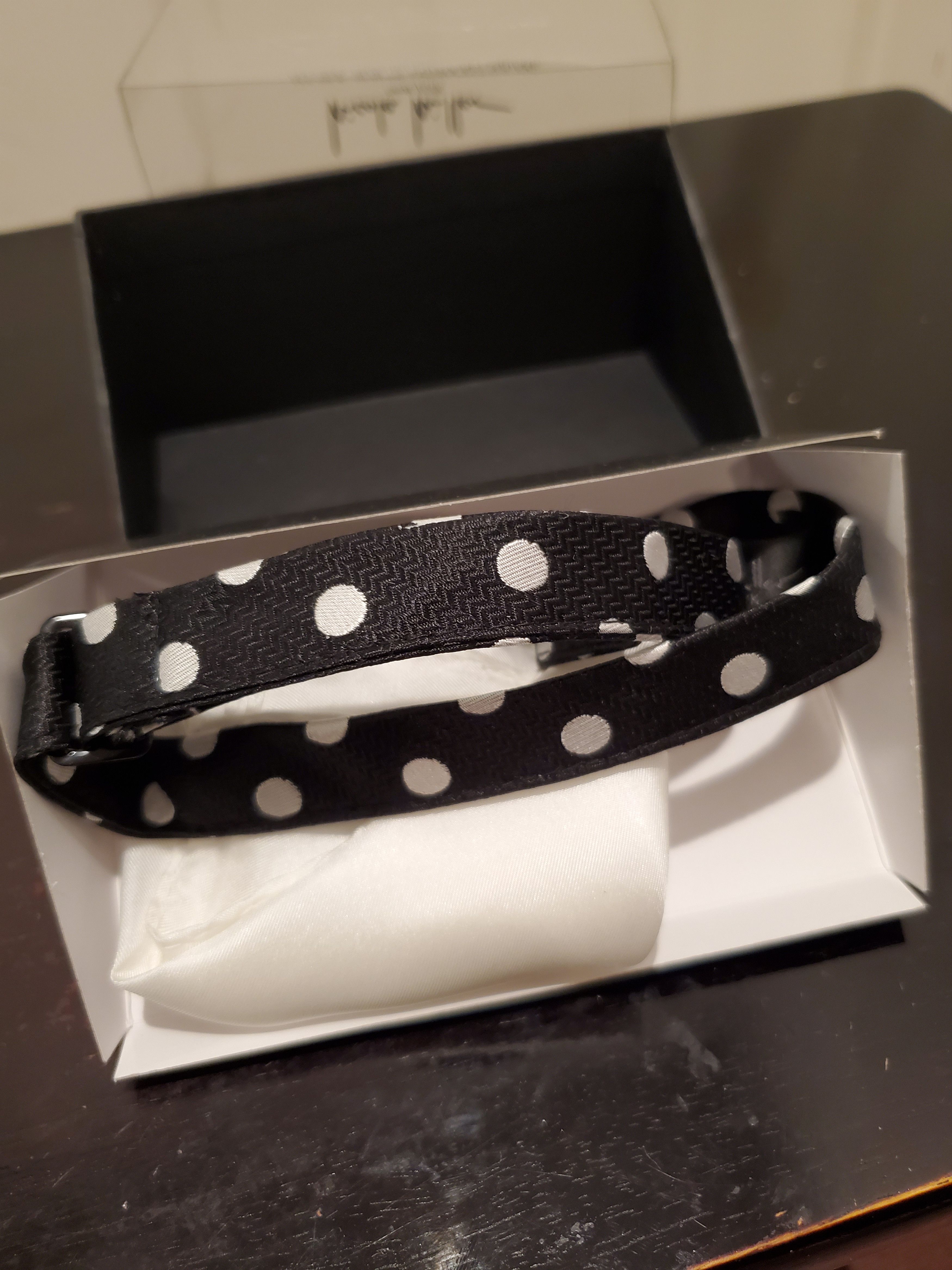 Nicole Miller Polka Dot Bow Tie Set Size ONE SIZE - 4 Thumbnail