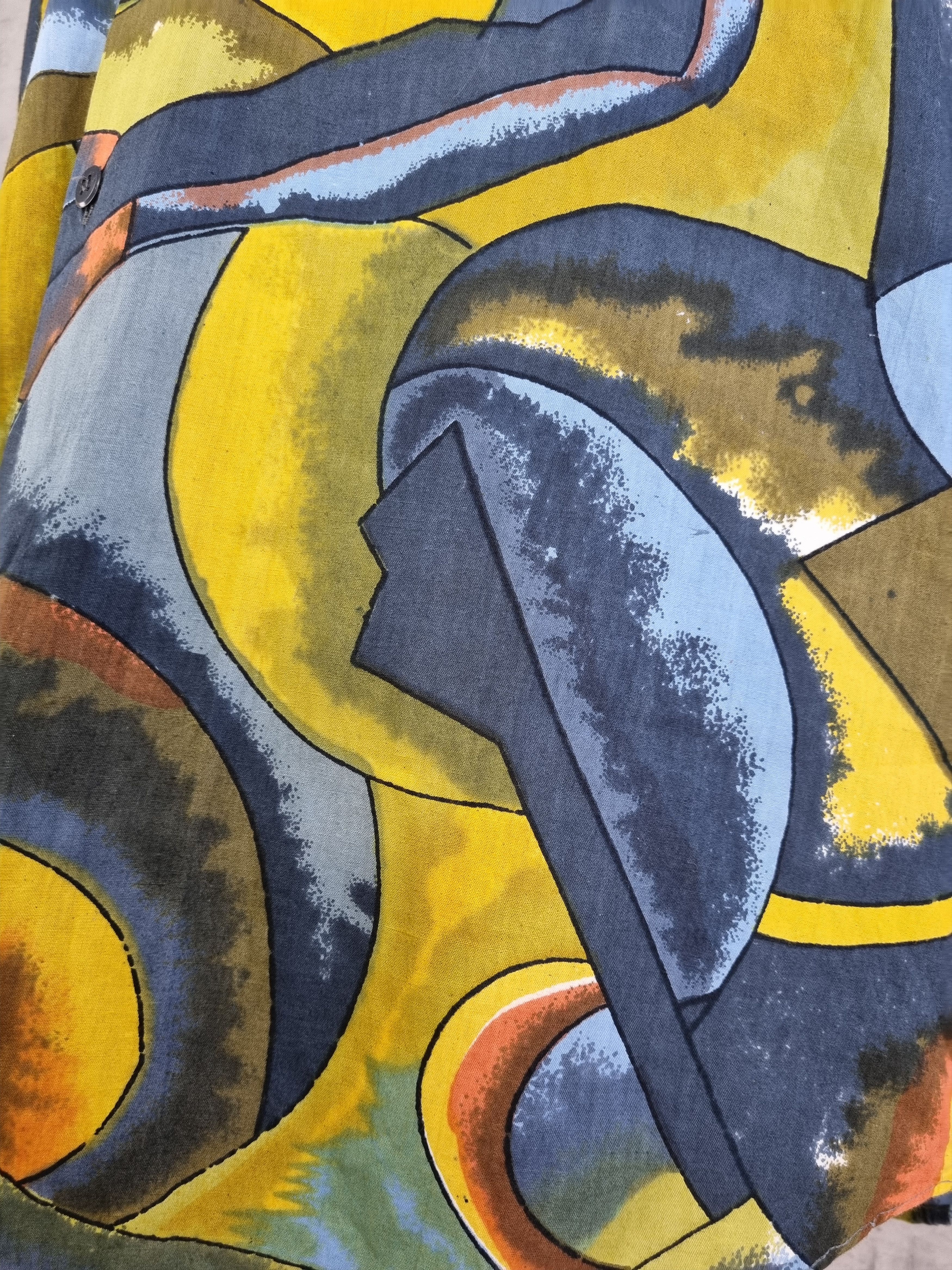 Vintage 90s Rare Hawaiian Shirt Abstract print Size US M / EU 48-50 / 2 - 9 Thumbnail