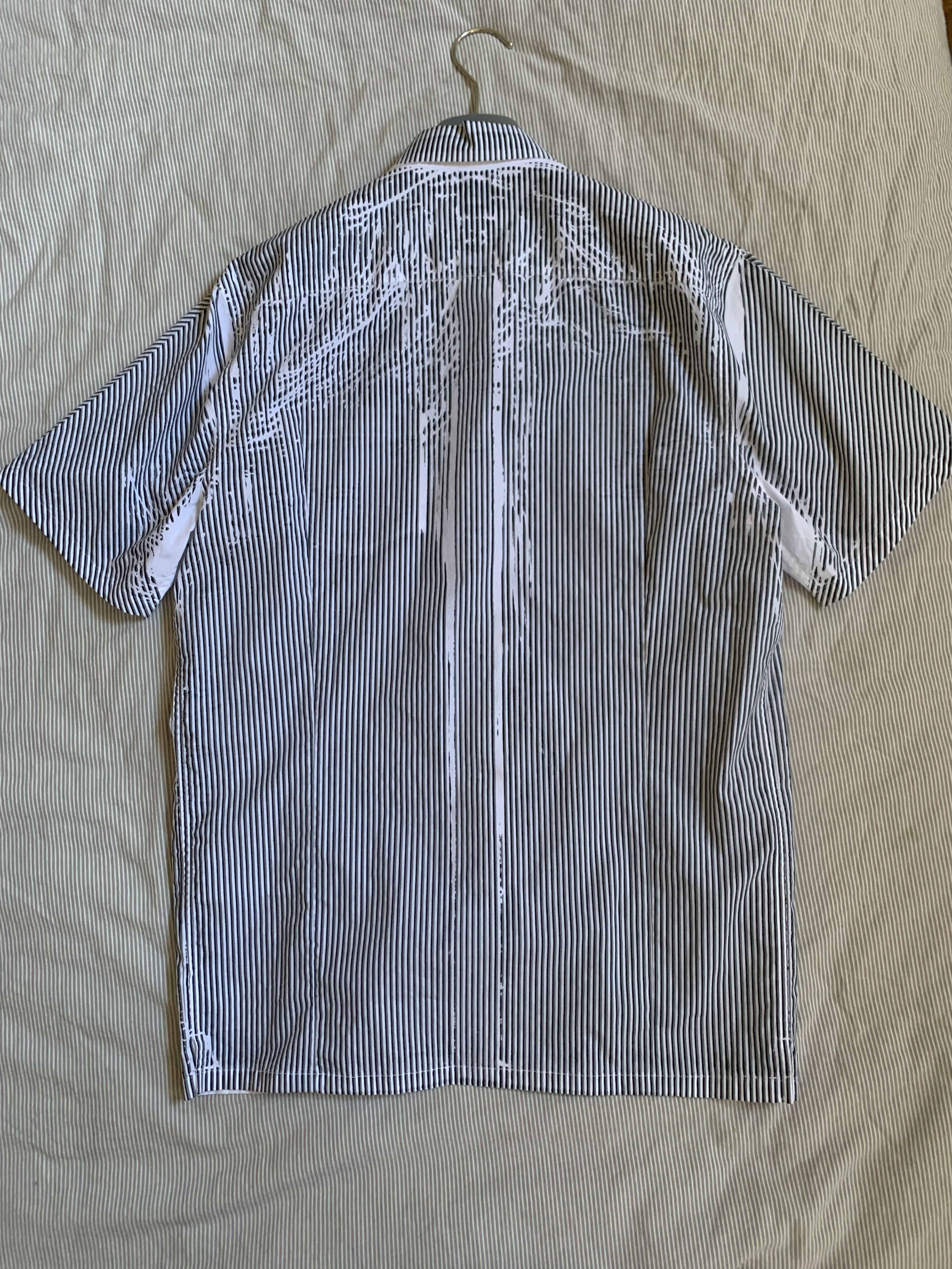 Prada Prada Runway Printed Stripe Shirt Size US L / EU 52-54 / 3 - 6 Thumbnail