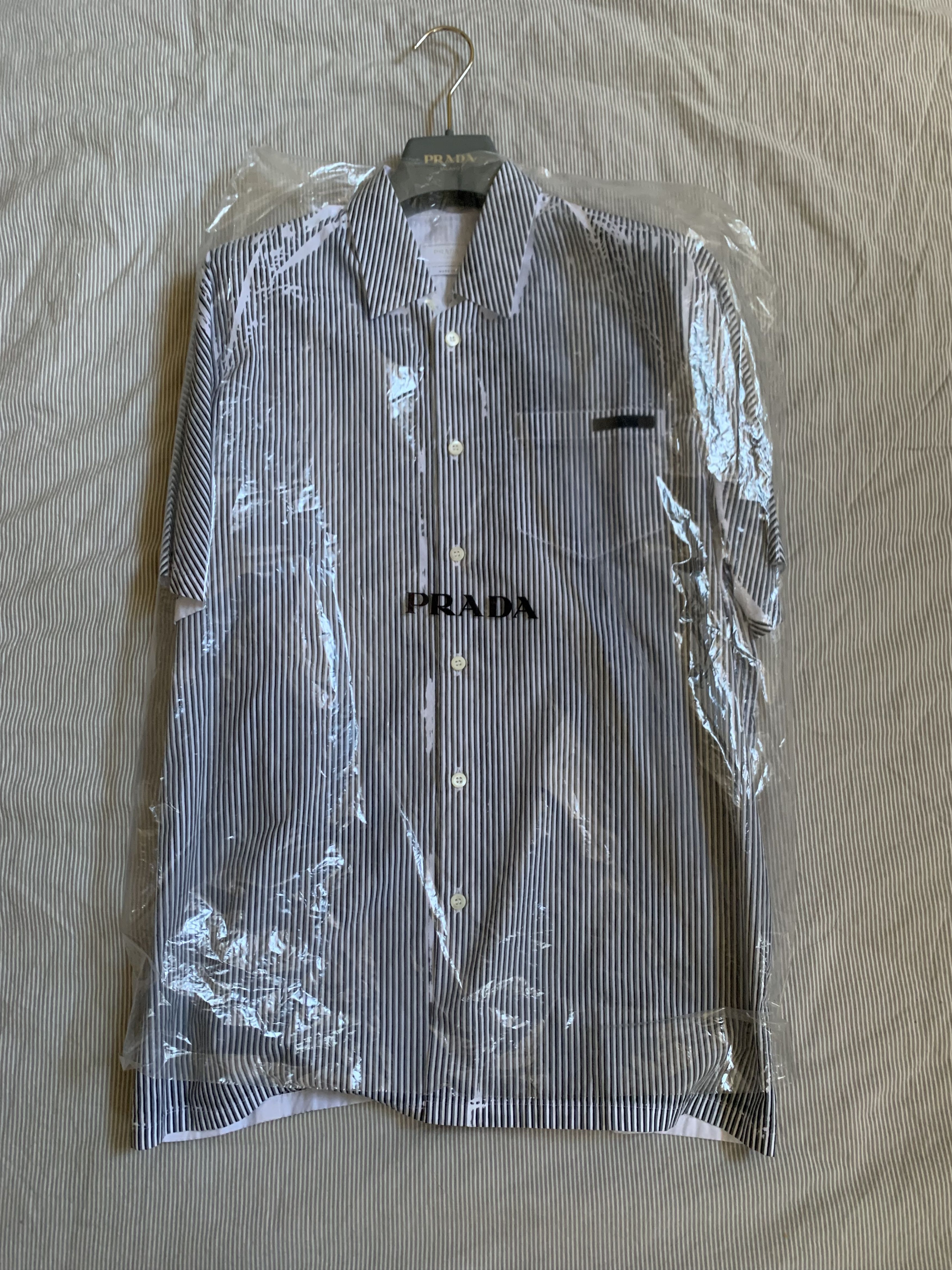 Prada Prada Runway Printed Stripe Shirt Size US L / EU 52-54 / 3 - 2 Thumbnail