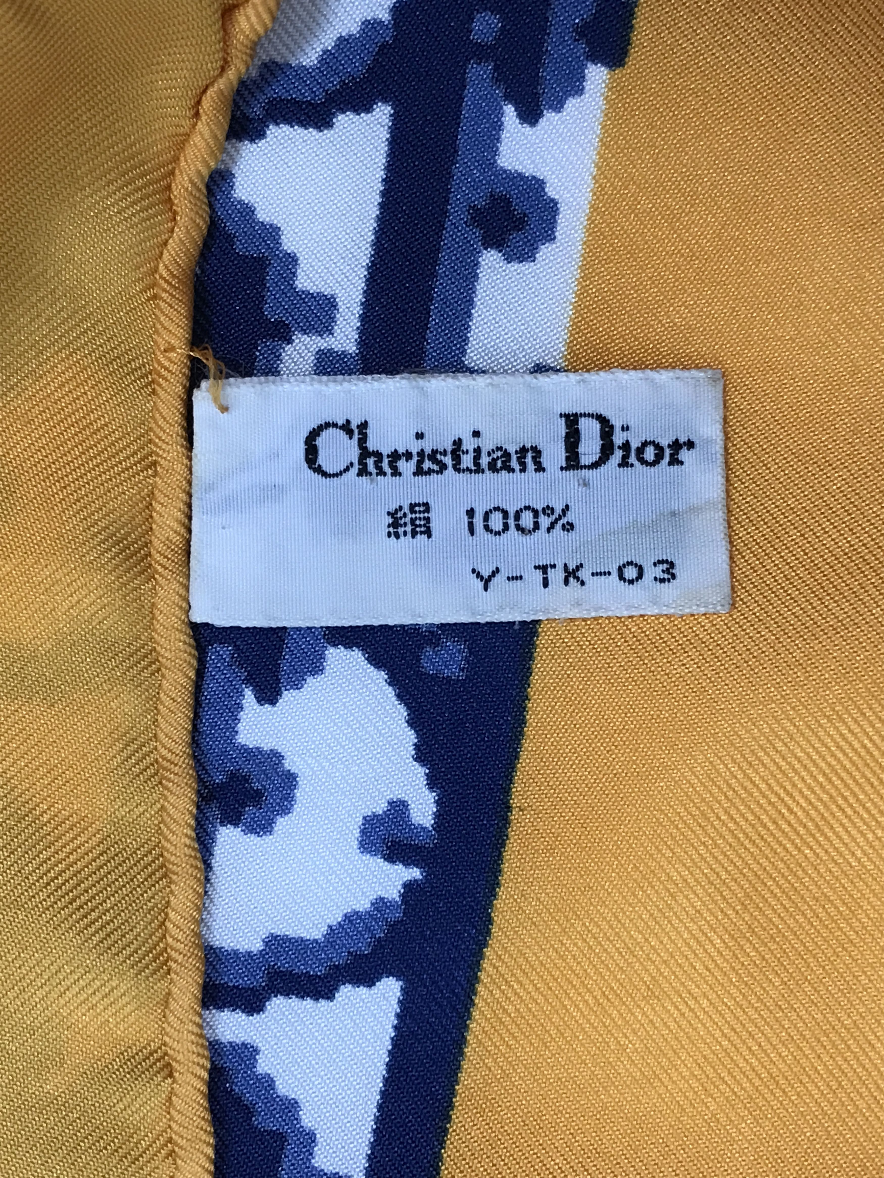 Christian Dior Monsieur × Designer × Vintage Vintage Christian Dior Monogram Silk scarf Size ONE SIZE - 5 Thumbnail