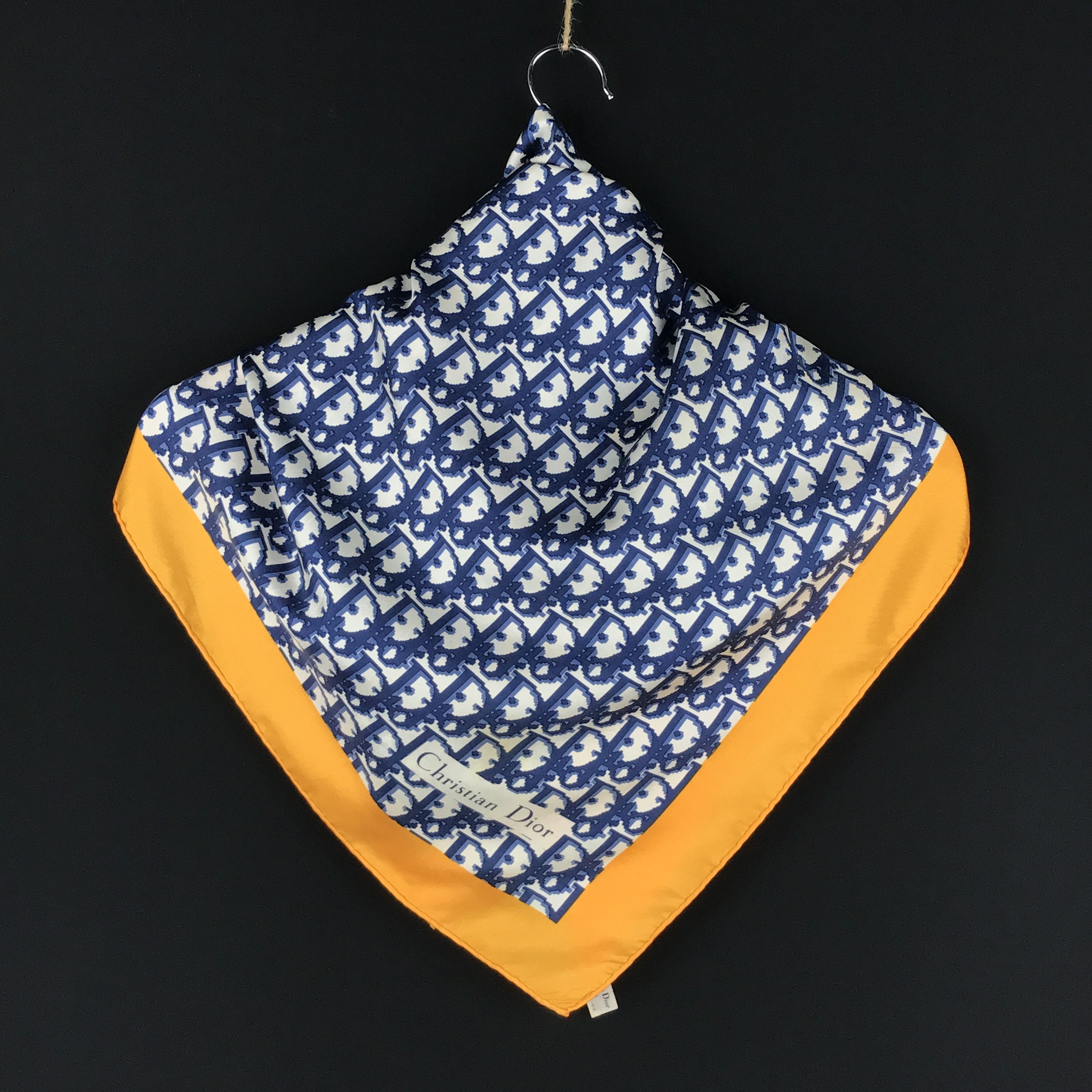 Christian Dior Monsieur × Designer × Vintage Vintage Christian Dior Monogram Silk scarf Size ONE SIZE - 4 Thumbnail