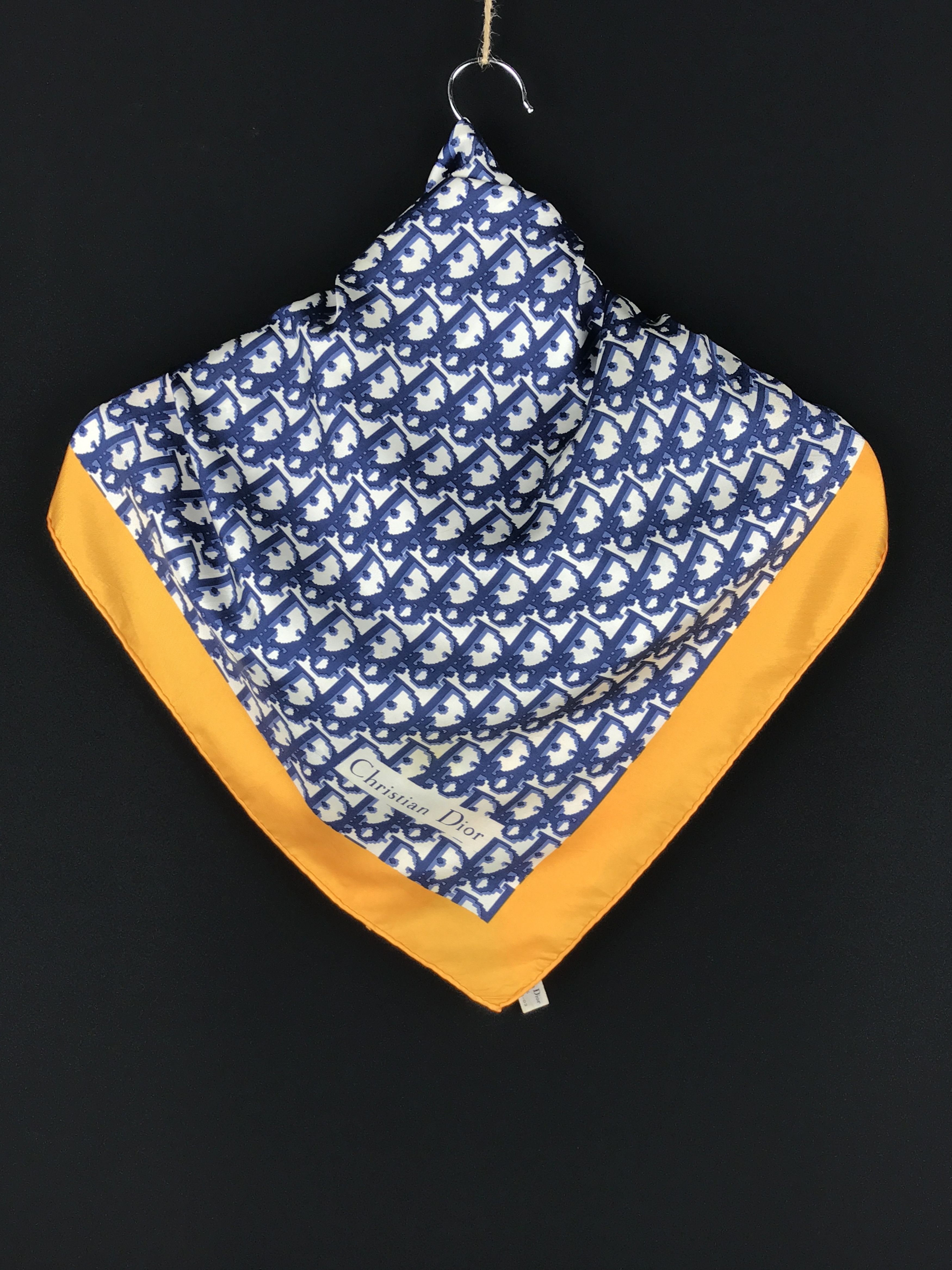 Christian Dior Monsieur × Designer × Vintage Vintage Christian Dior Monogram Silk scarf Size ONE SIZE - 3 Thumbnail