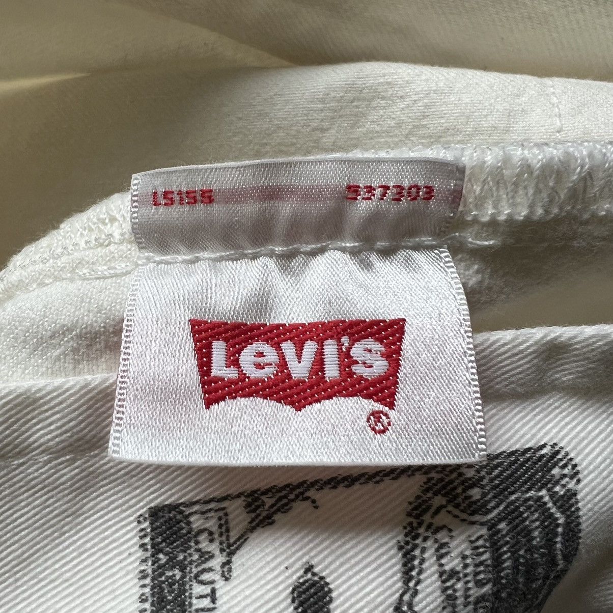 DENIM TEARS Rhinestone Cotton Wreath Jeans in White Size US 30 / EU 46 - 11 Thumbnail