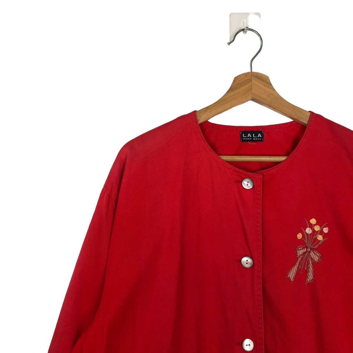 Japanese Brand 🔥BOMBER DESIGN CARDIGAN JACKET LALA HANDMADE JAPAN Size US M / EU 48-50 / 2 - 6 Thumbnail