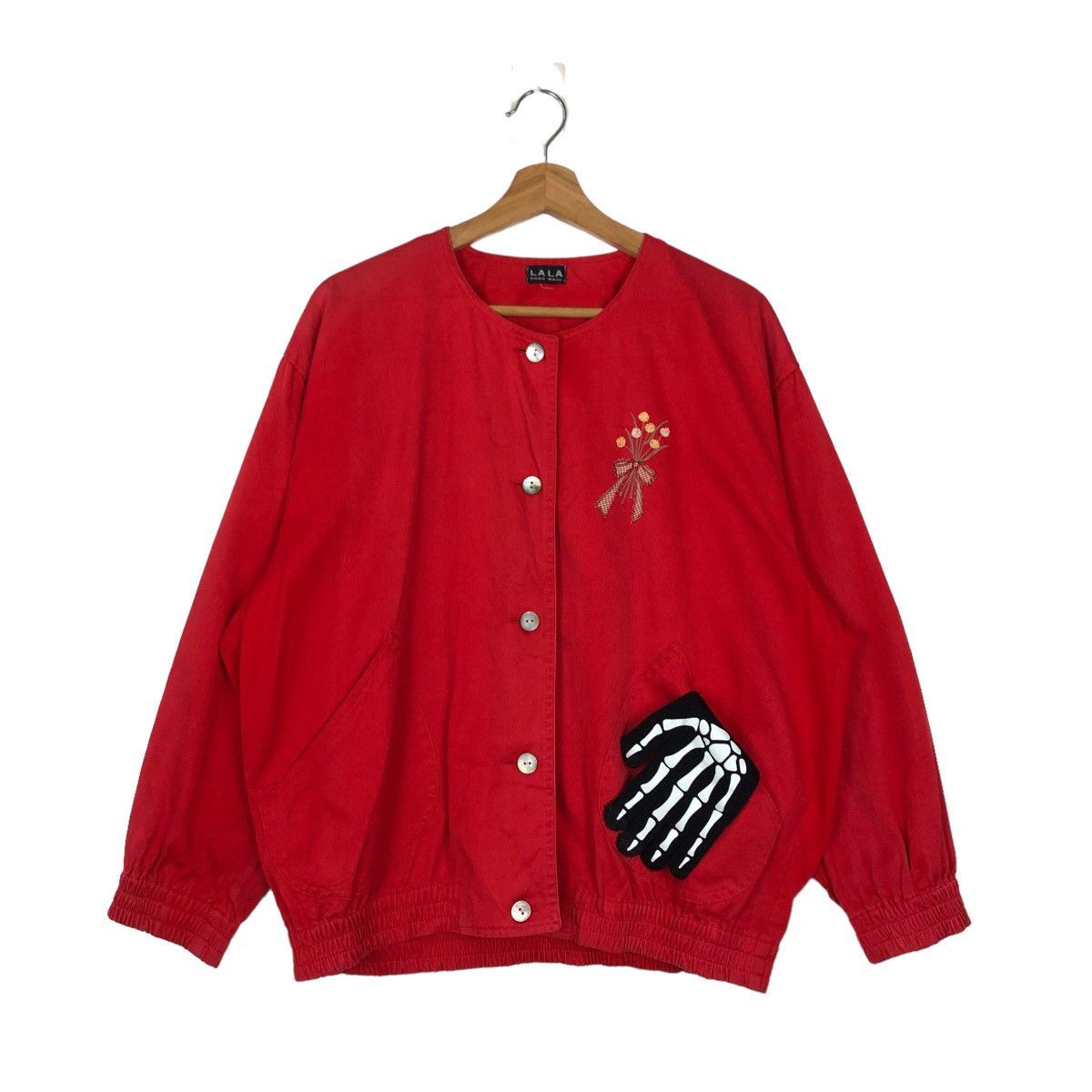 Japanese Brand 🔥BOMBER DESIGN CARDIGAN JACKET LALA HANDMADE JAPAN Size US M / EU 48-50 / 2 - 1 Thumbnail