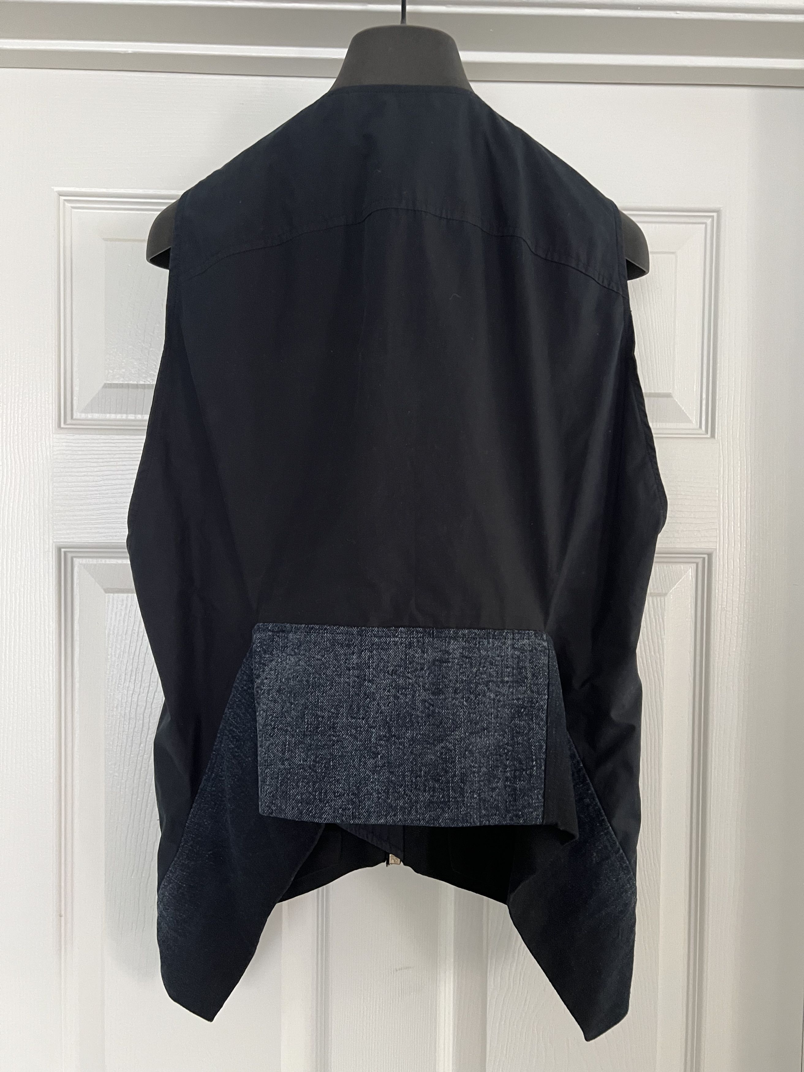 Rick Owens Rick Owens Denim Degrade Zipper Flying V Vest Size US M / EU 48-50 / 2 - 2 Thumbnail
