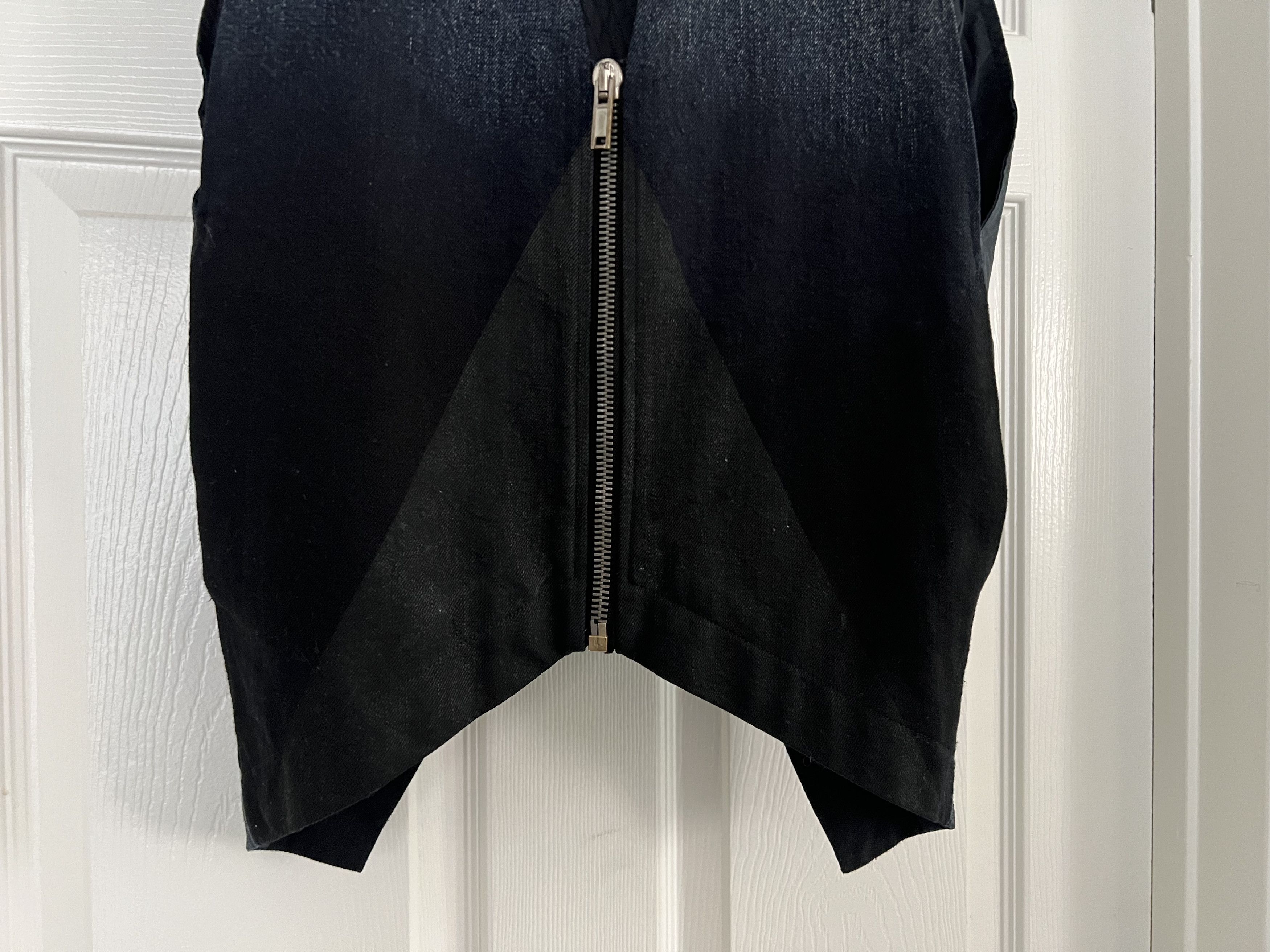 Rick Owens Rick Owens Denim Degrade Zipper Flying V Vest Size US M / EU 48-50 / 2 - 6 Thumbnail