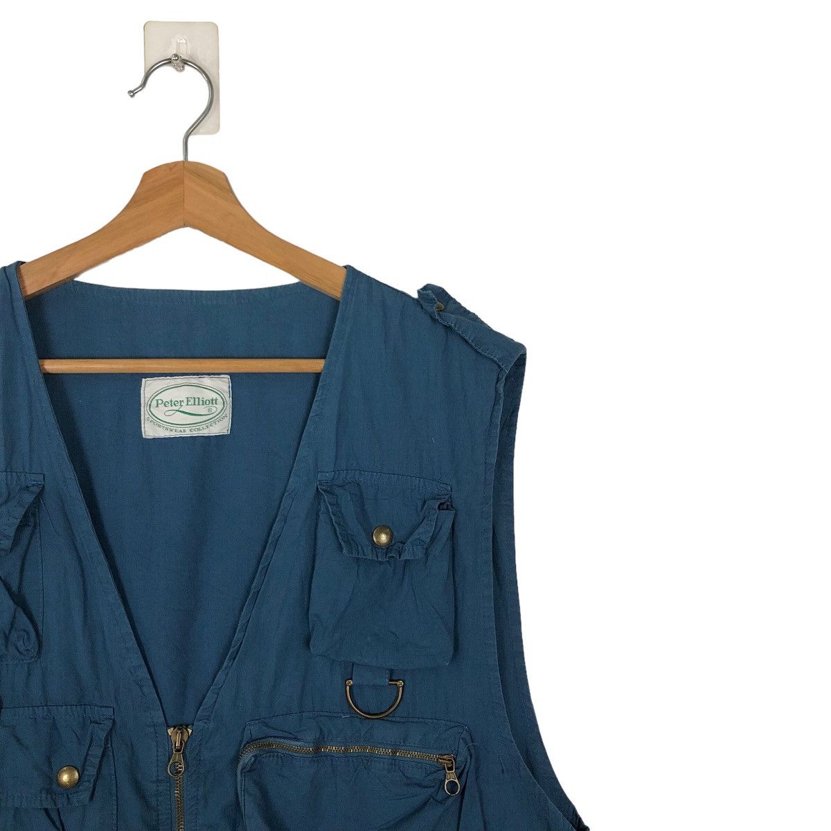 Japanese Brand 🔥90’s VINTAGE UTILITY VEST MULTI POCKET PETER ELLIOTT Size US M / EU 48-50 / 2 - 5 Thumbnail