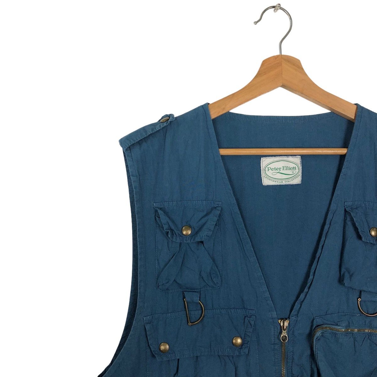 Japanese Brand 🔥90’s VINTAGE UTILITY VEST MULTI POCKET PETER ELLIOTT Size US M / EU 48-50 / 2 - 6 Thumbnail