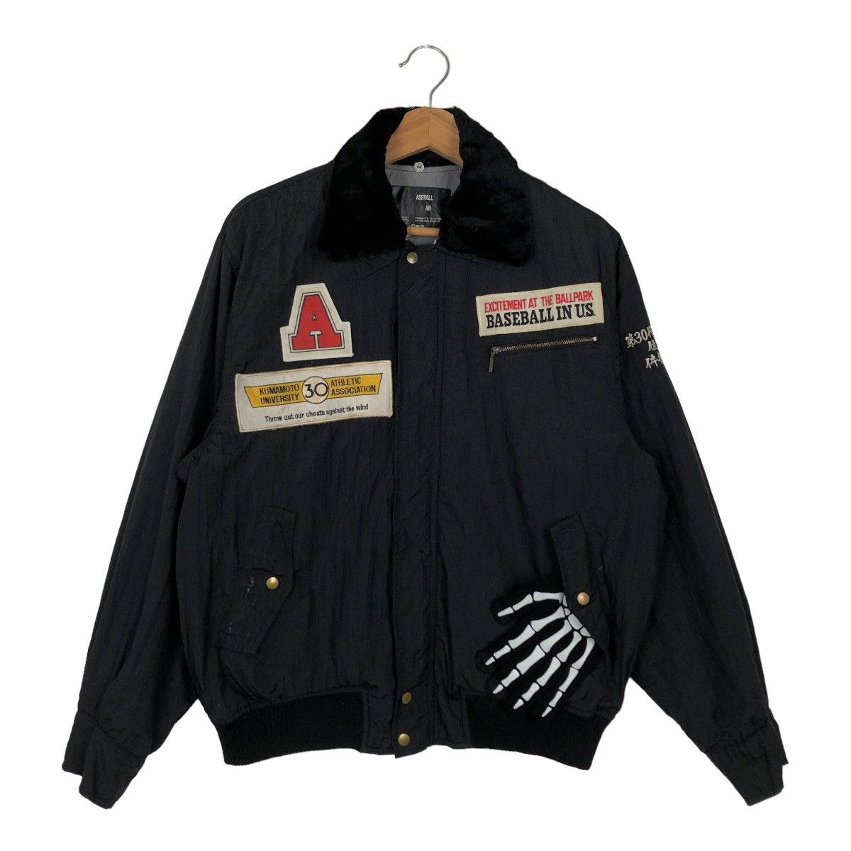 Japanese Brand 🔥VINTAGE BOMBER JACKET KUMAMOTO UNIVERSITY BASEBALL IN US Size US M / EU 48-50 / 2 - 1 Thumbnail