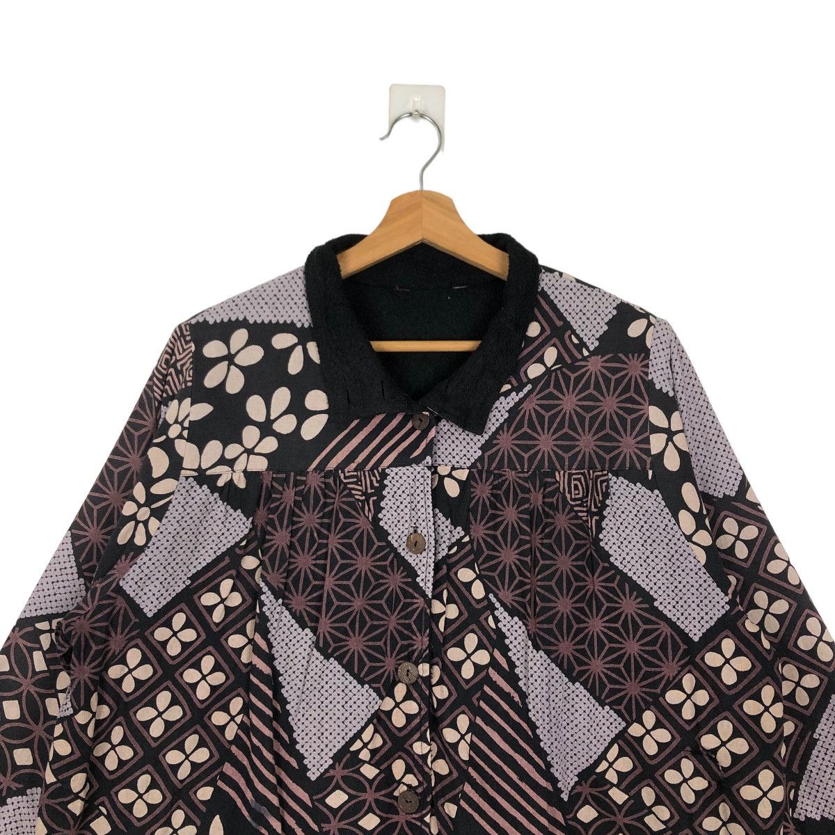Japanese Brand VINTAGE CHORE JACKET NAVAJO AZTEC DESIGN JAPAN ISSEY MIYAKE Size US M / EU 48-50 / 2 - 2 Thumbnail