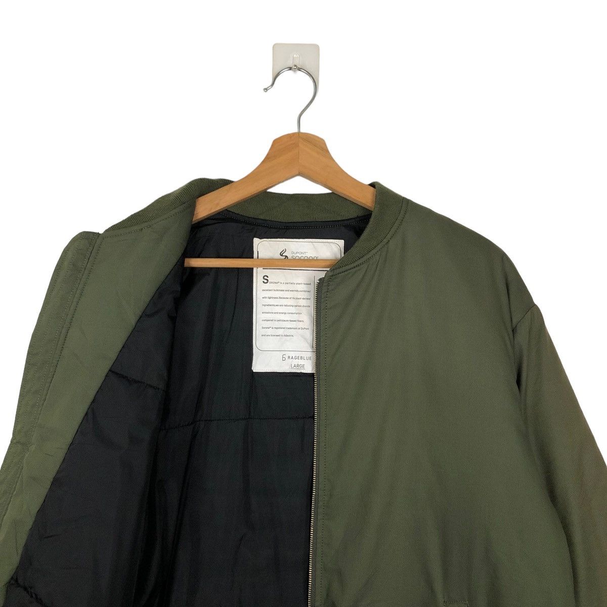 Japanese Brand 🔥90s VINTAGE RIOT RIOT BOMBER JACKET DUPONT SORONA RAGEBLUE Size US L / EU 52-54 / 3 - 9 Thumbnail