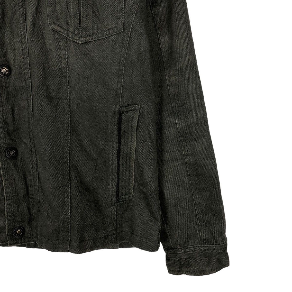 Japanese Brand 90’s VINTAGE TRUCKER JACKET MINK FUR COLLAR ISSEY MIYAKE Size US M / EU 48-50 / 2 - 4 Thumbnail