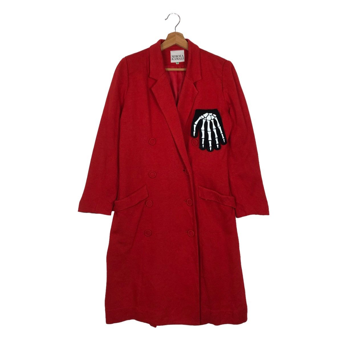 Japanese Brand VINTAGE NORMA KAMALI DOUBLE BREAST LONG COATS JACKET Size US M / EU 48-50 / 2 - 1 Thumbnail