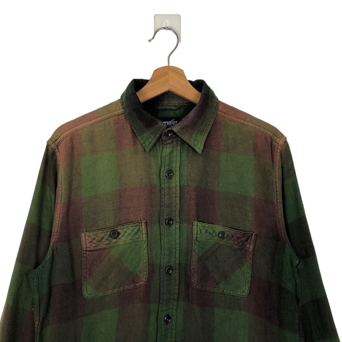 Japanese Brand 🔥90’s VINTAGE WRANGLER FLANNEL JACKET TARTAN DESIGN Size US M / EU 48-50 / 2 - 2 Thumbnail