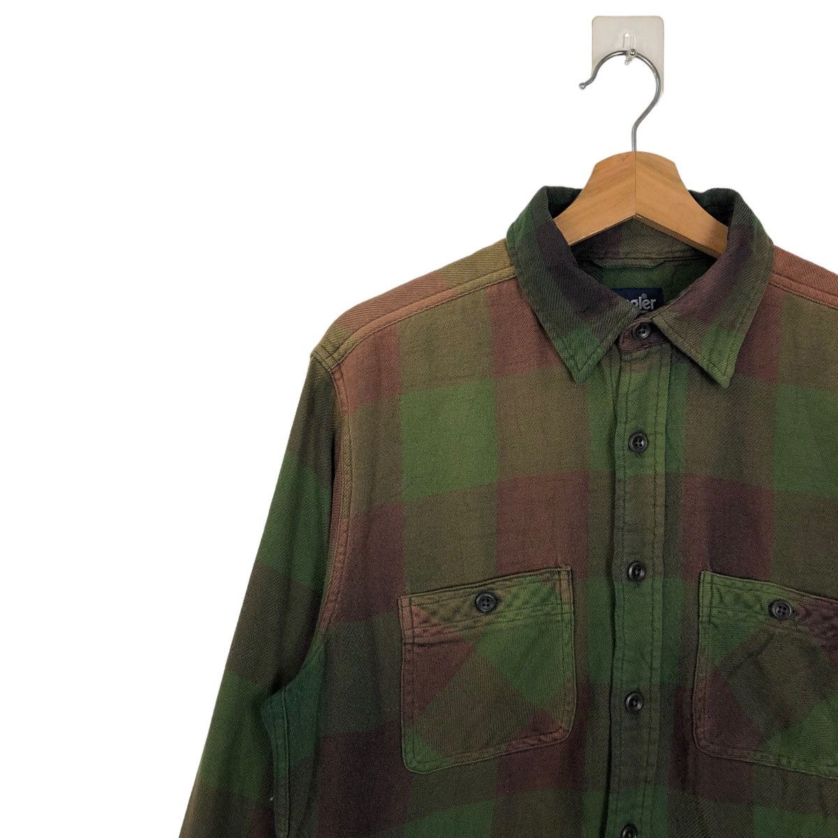Japanese Brand 🔥90’s VINTAGE WRANGLER FLANNEL JACKET TARTAN DESIGN Size US M / EU 48-50 / 2 - 6 Thumbnail