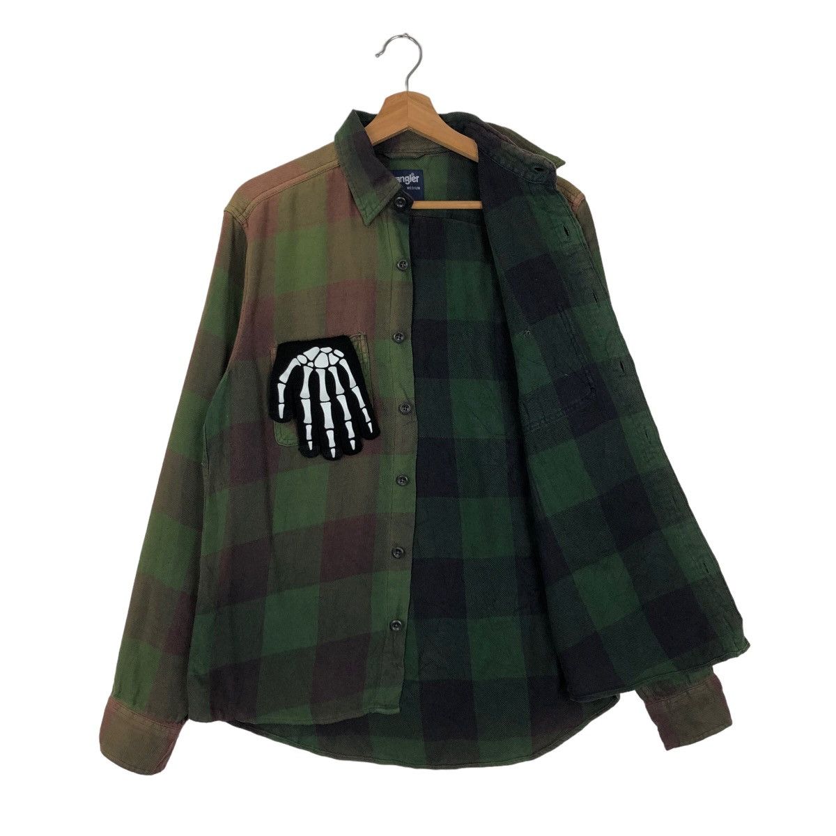 Japanese Brand 🔥90’s VINTAGE WRANGLER FLANNEL JACKET TARTAN DESIGN Size US M / EU 48-50 / 2 - 8 Thumbnail