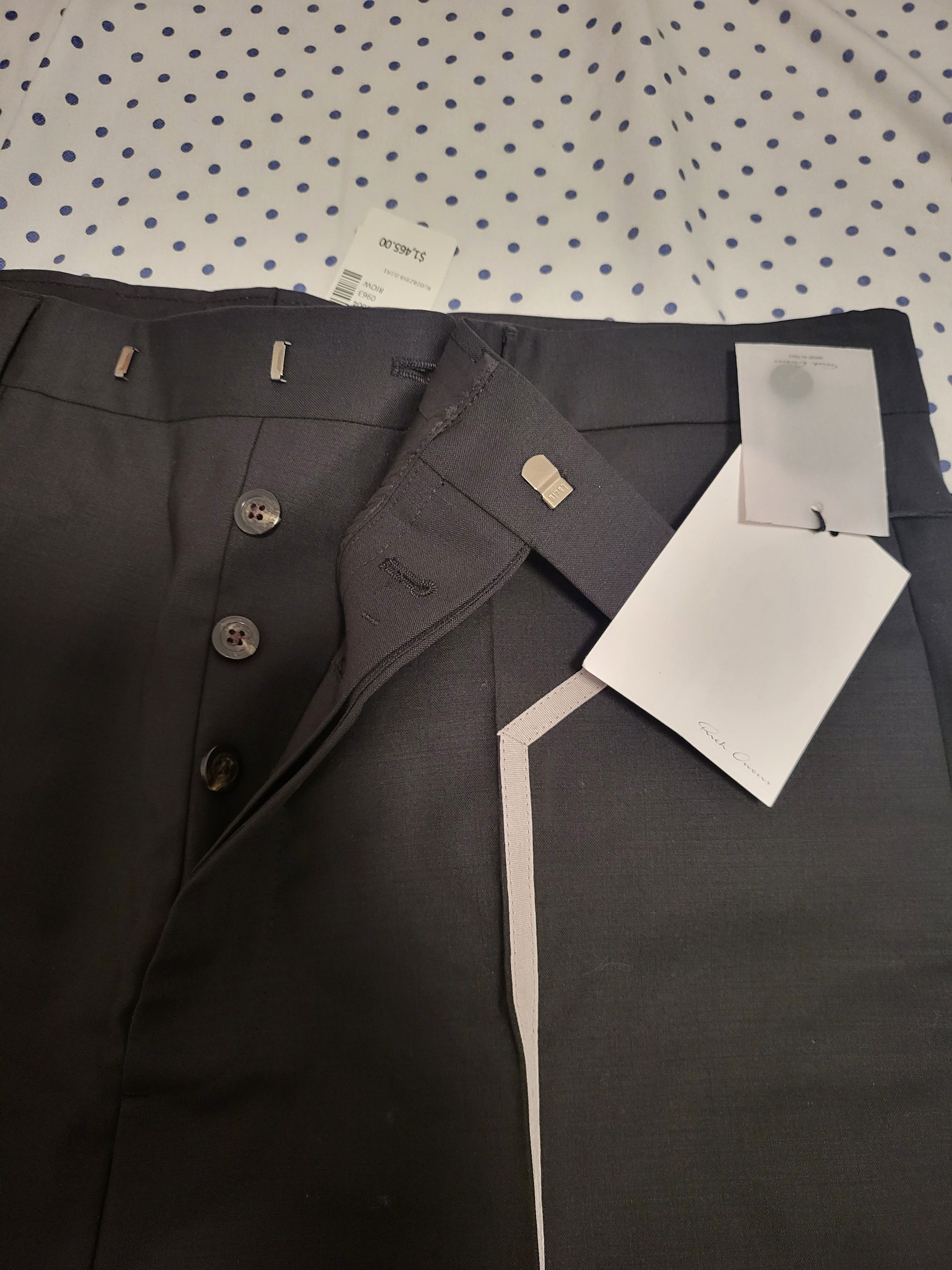 Rick Owens Astaires Wool Cropped Pants Size US 36 / EU 52 - 5 Thumbnail