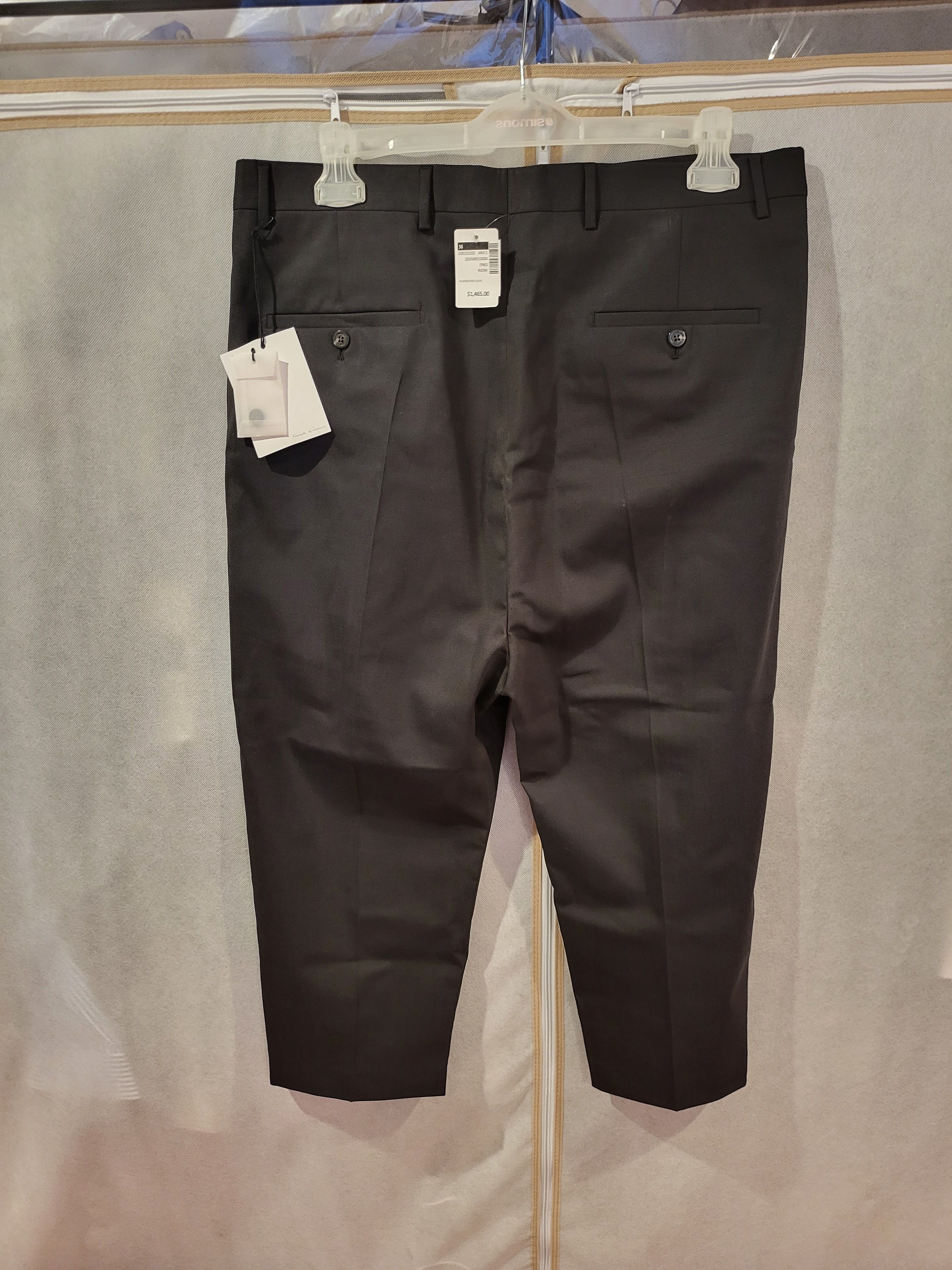 Rick Owens Astaires Wool Cropped Pants Size US 36 / EU 52 - 6 Thumbnail