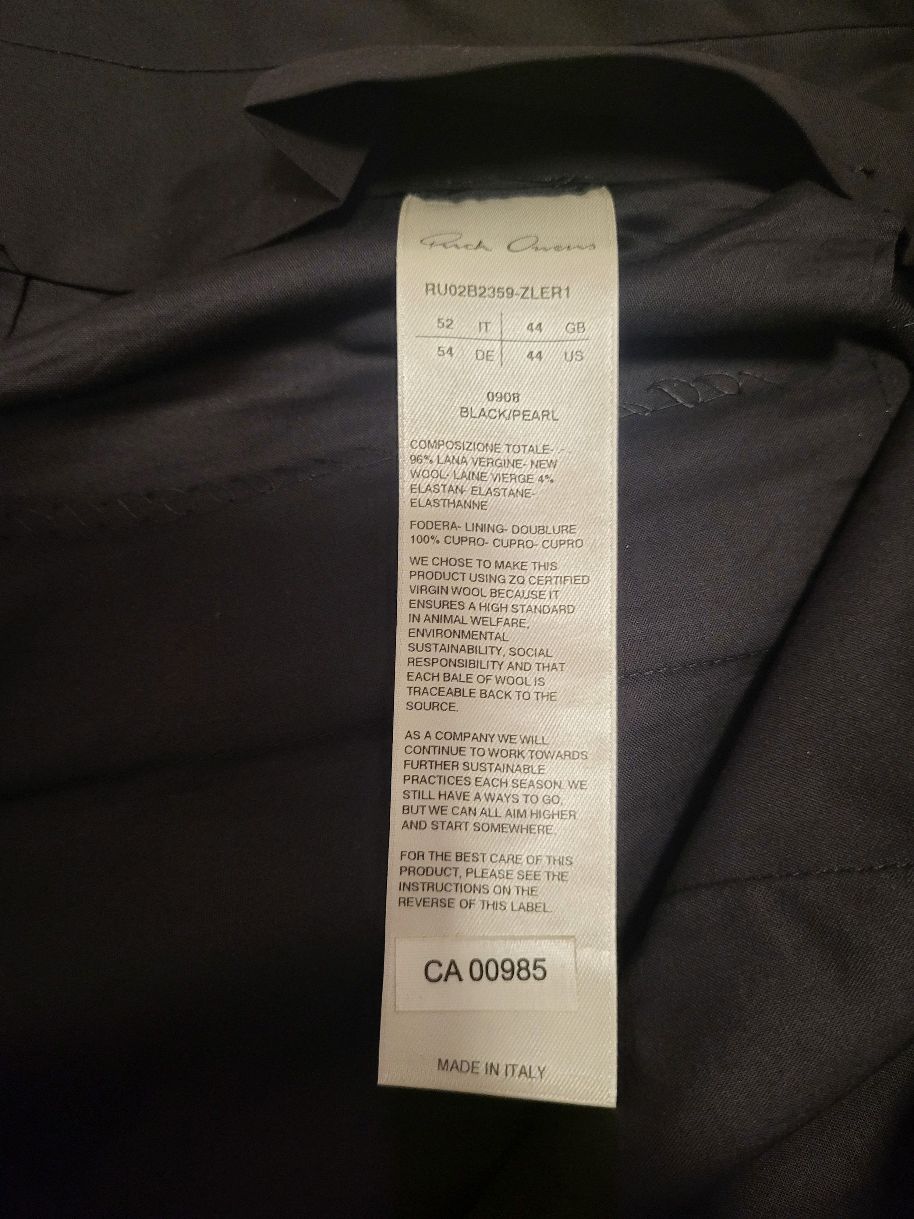 Rick Owens Astaires Wool Cropped Pants Size US 36 / EU 52 - 7 Thumbnail