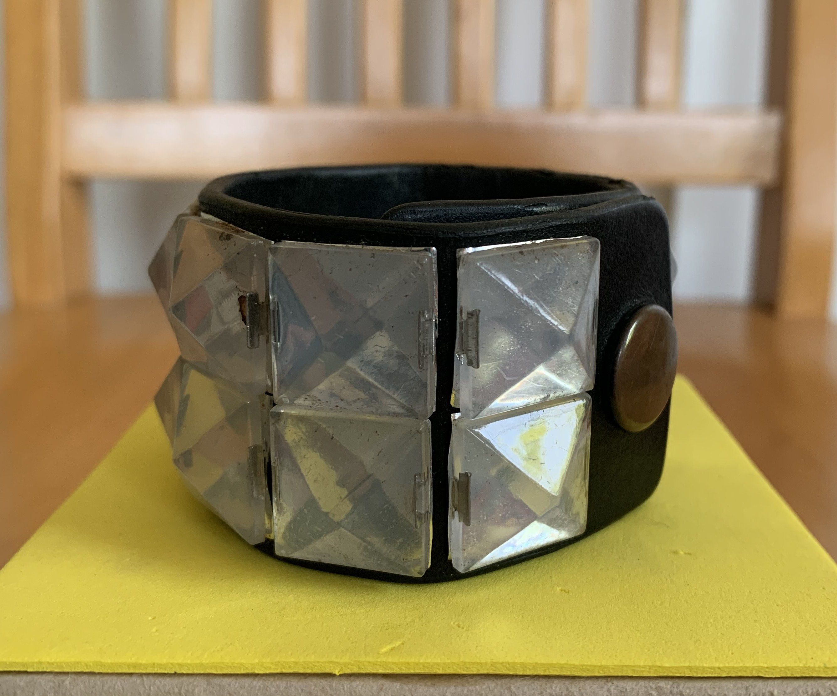 Number (N)ine studs bracelet SS06 Number (N)ine Crystal Studded