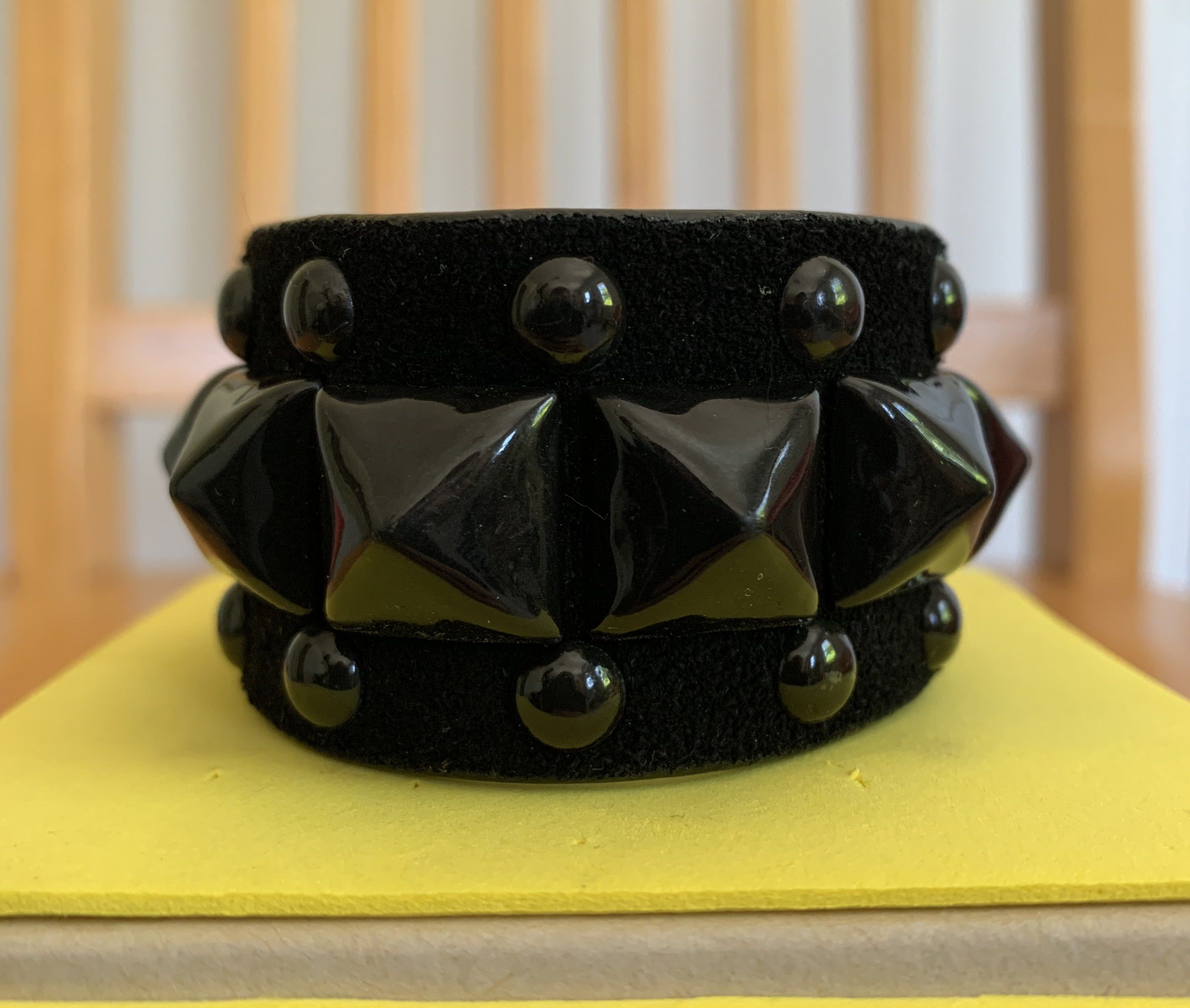 Number (N)ine FW04 Number (N)ine Studded Leather Bracelet Size ONE SIZE - 4 Thumbnail