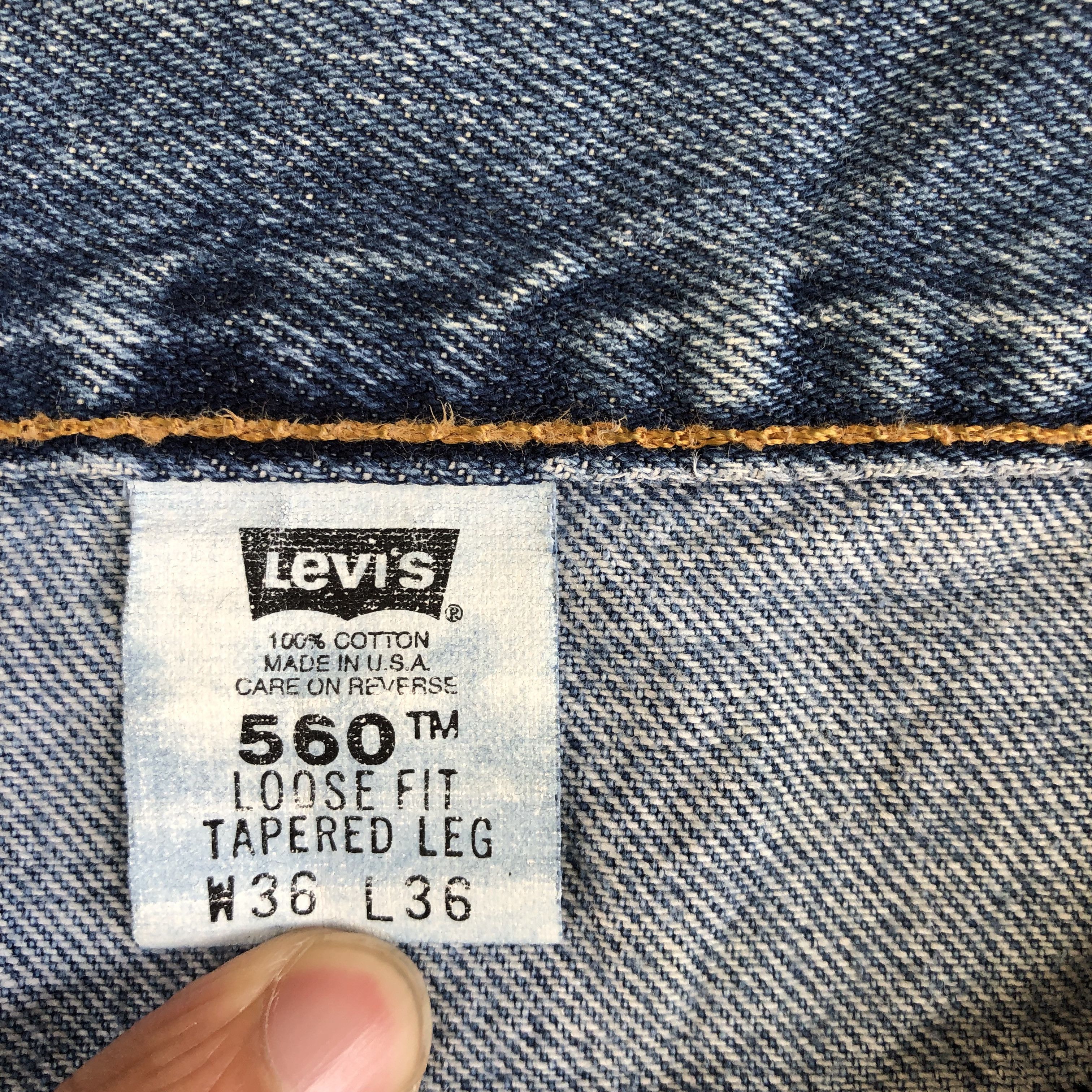 Levi's × Vintage Vintage Levi's 560 Jeans Light Wash Baggy Fit Denim Pants Size US 34 / EU 50 - 9 Thumbnail