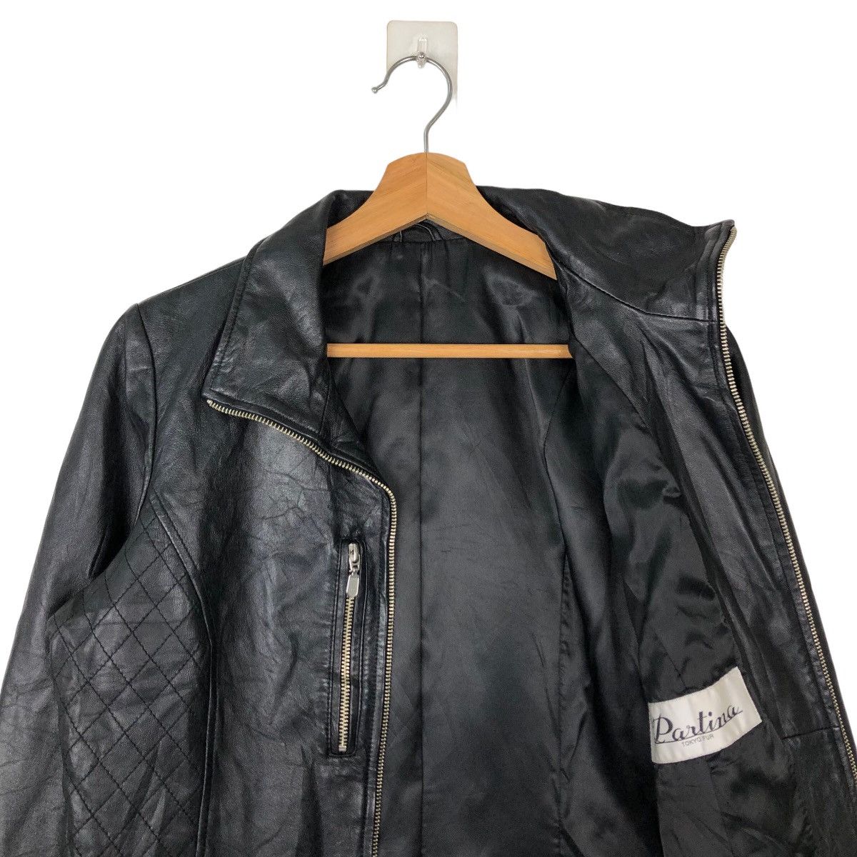 Japanese Brand 🔥VITAGE SOFT LEATHER JACKET RACER WEAR PARTINA JAPAN Size US M / EU 48-50 / 2 - 9 Thumbnail