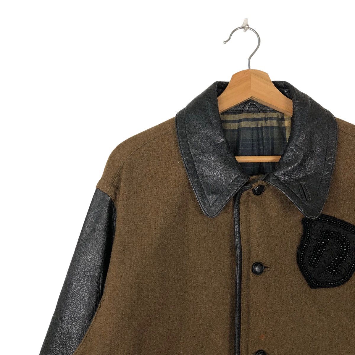 Japanese Brand 90’s VINTAGE CHORE JACKET LEATHER PARTS NICOLE ISSEY MIYAKE Size US M / EU 48-50 / 2 - 6 Thumbnail