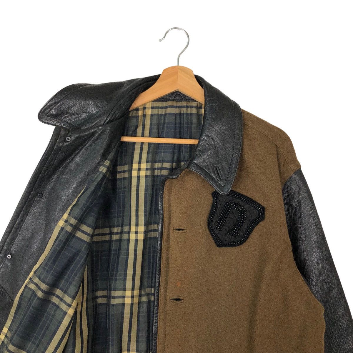 Japanese Brand 90’s VINTAGE CHORE JACKET LEATHER PARTS NICOLE ISSEY MIYAKE Size US M / EU 48-50 / 2 - 9 Thumbnail