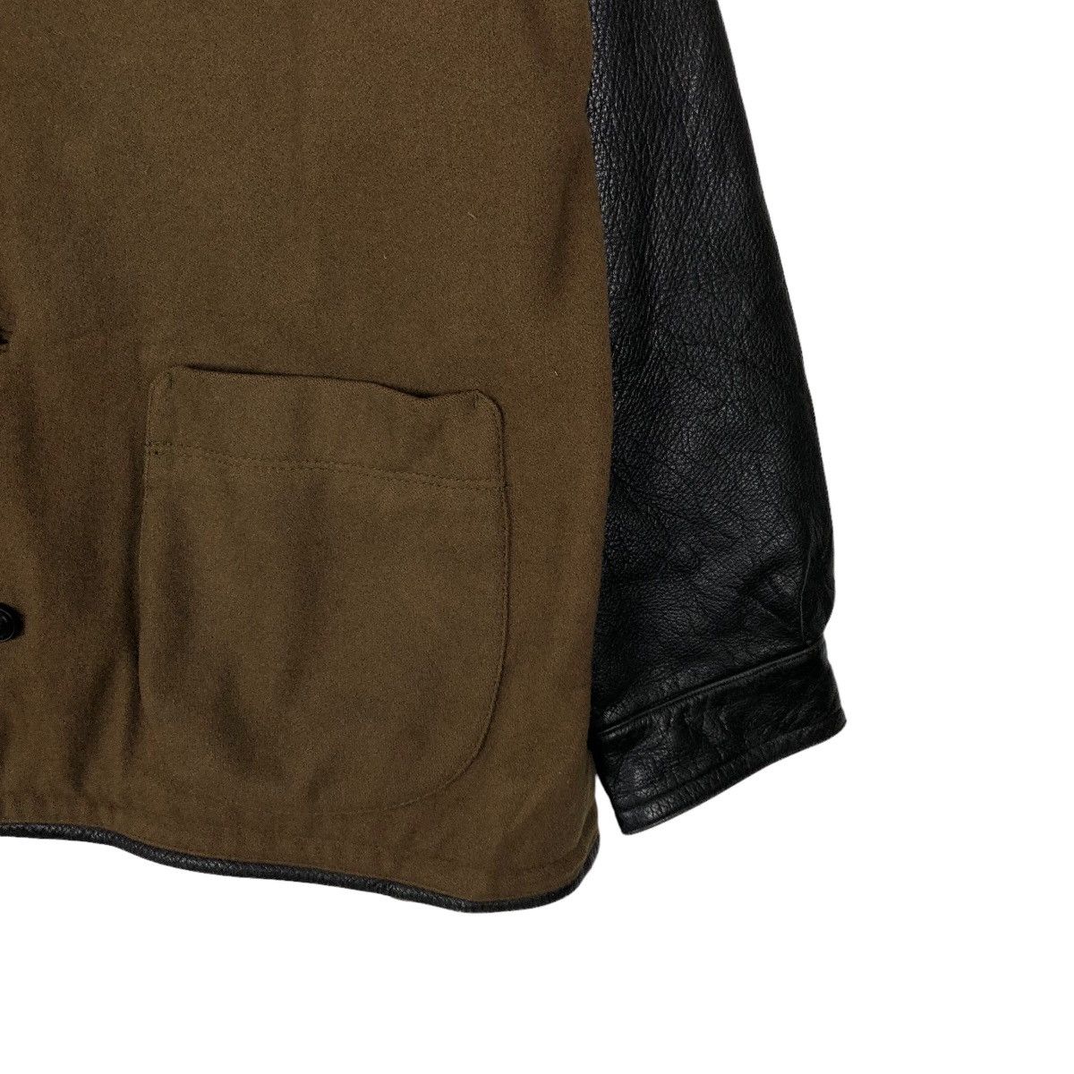 Japanese Brand 90’s VINTAGE CHORE JACKET LEATHER PARTS NICOLE ISSEY MIYAKE Size US M / EU 48-50 / 2 - 4 Thumbnail