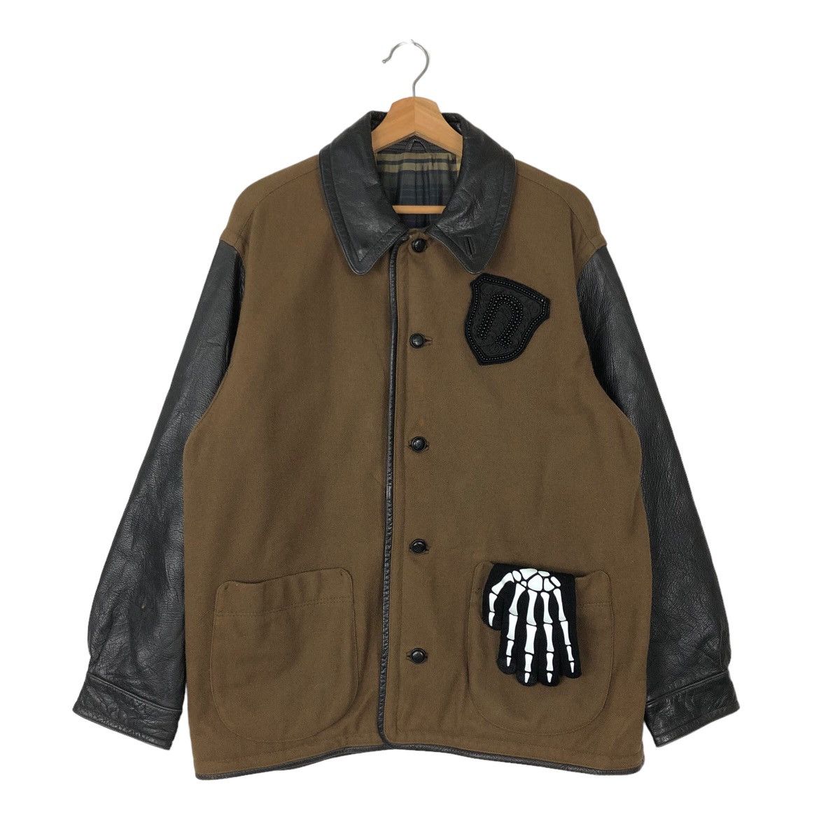 Japanese Brand 90’s VINTAGE CHORE JACKET LEATHER PARTS NICOLE ISSEY MIYAKE Size US M / EU 48-50 / 2 - 1 Thumbnail