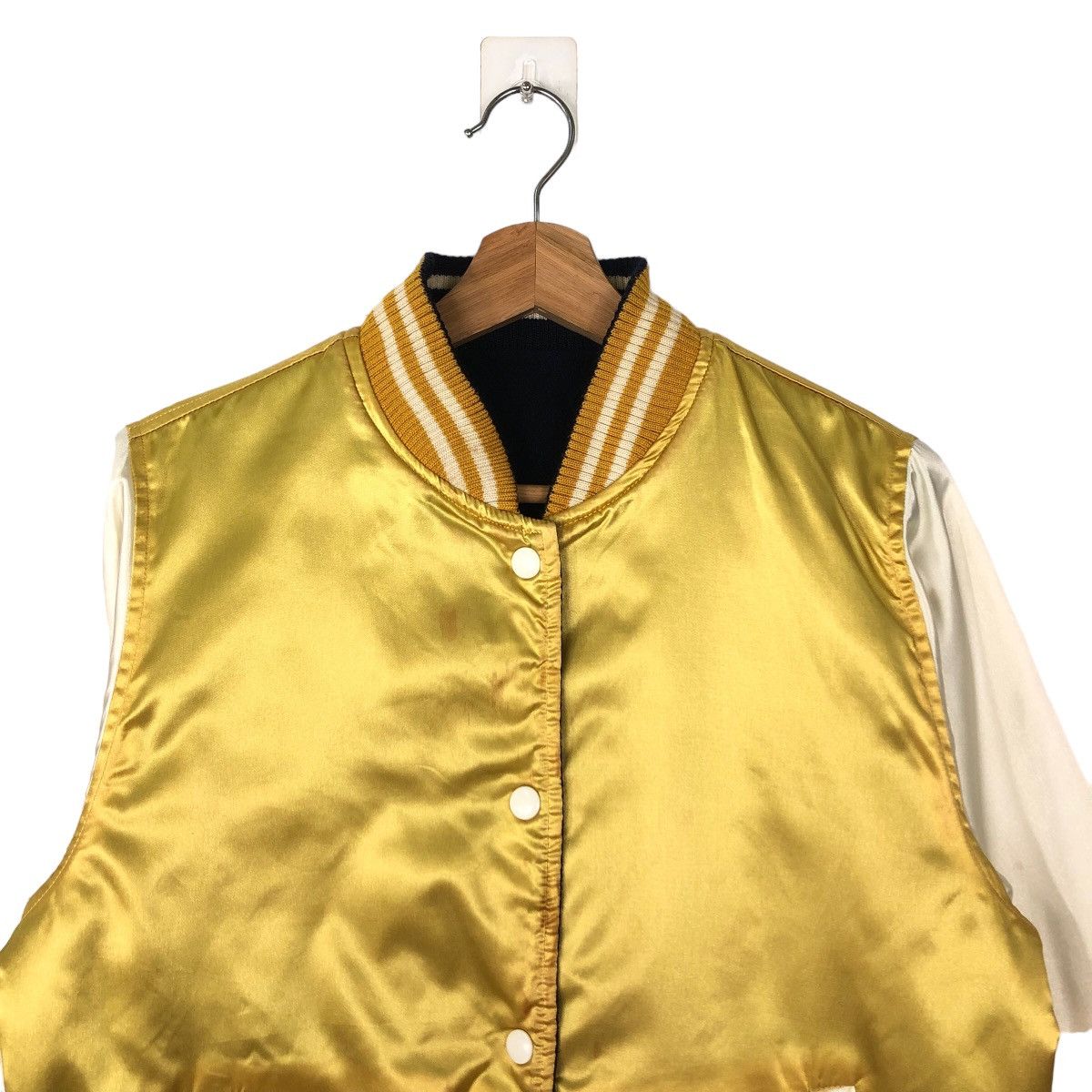 Japanese Brand 🔥90’s VINTAGE REVERSIBLE BOMBER JACKET SATIN SUKAJAN JAPAN Size US L / EU 52-54 / 3 - 2 Thumbnail