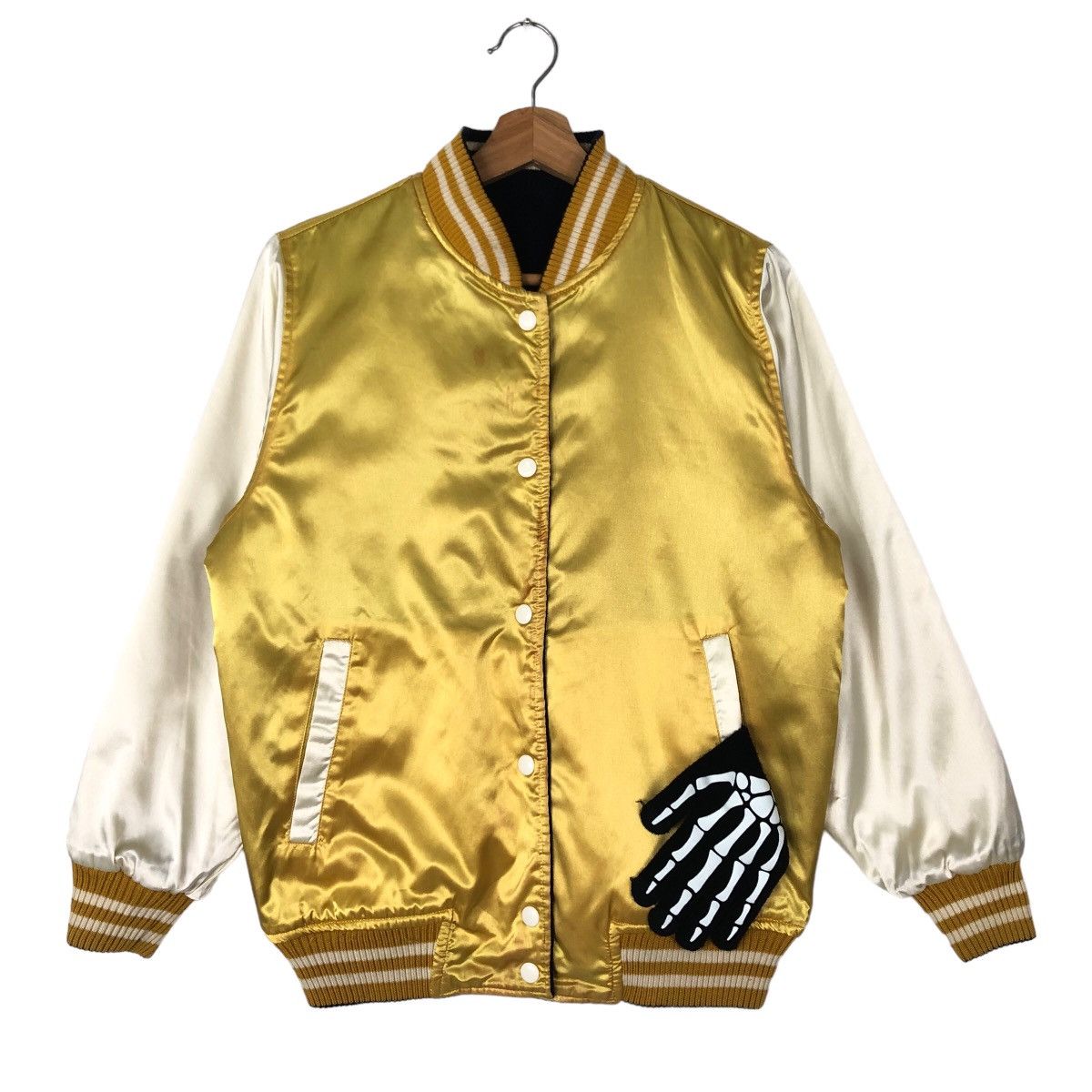 Japanese Brand 🔥90’s VINTAGE REVERSIBLE BOMBER JACKET SATIN SUKAJAN JAPAN Size US L / EU 52-54 / 3 - 1 Thumbnail