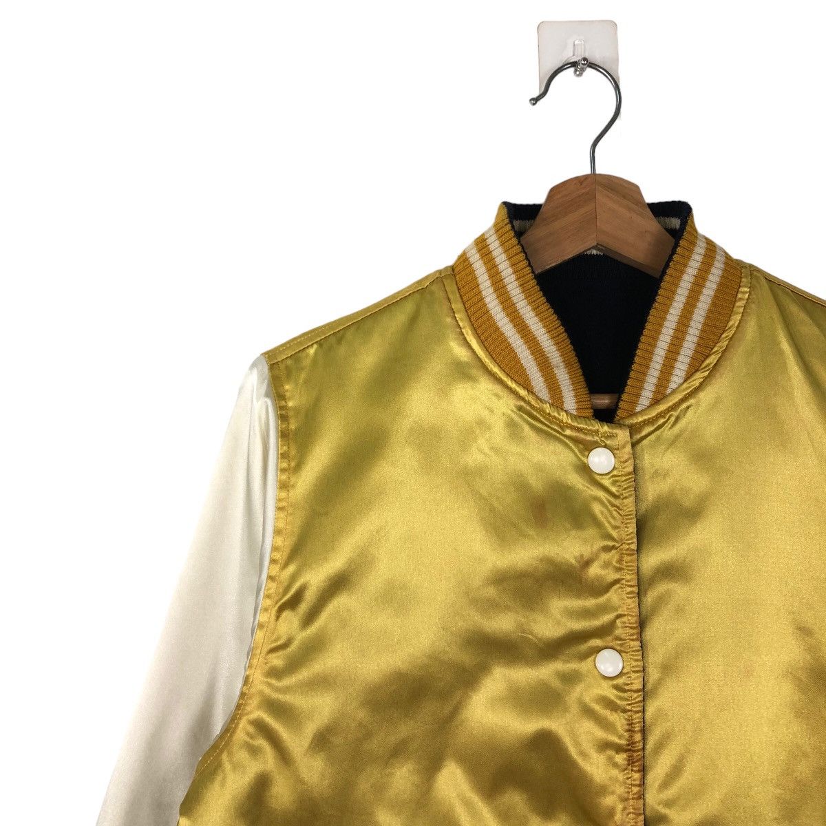 Japanese Brand 🔥90’s VINTAGE REVERSIBLE BOMBER JACKET SATIN SUKAJAN JAPAN Size US L / EU 52-54 / 3 - 6 Thumbnail