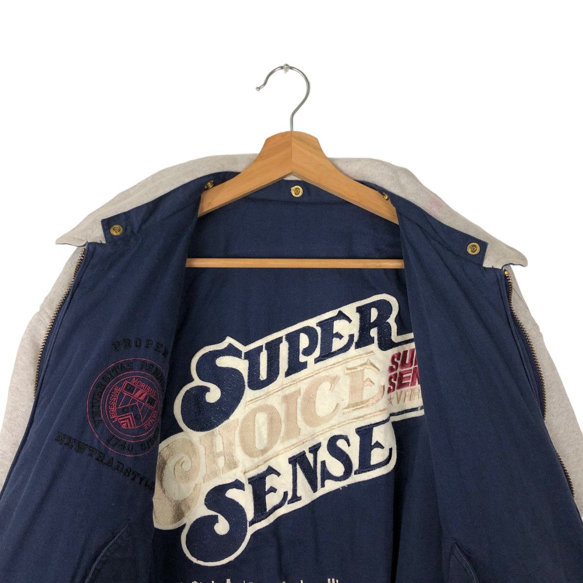 Japanese Brand 🔥VINTAGE REVERSIBLE BOMBER JACKET UNIVERSITY COLLAGE Size US M / EU 48-50 / 2 - 10 Thumbnail