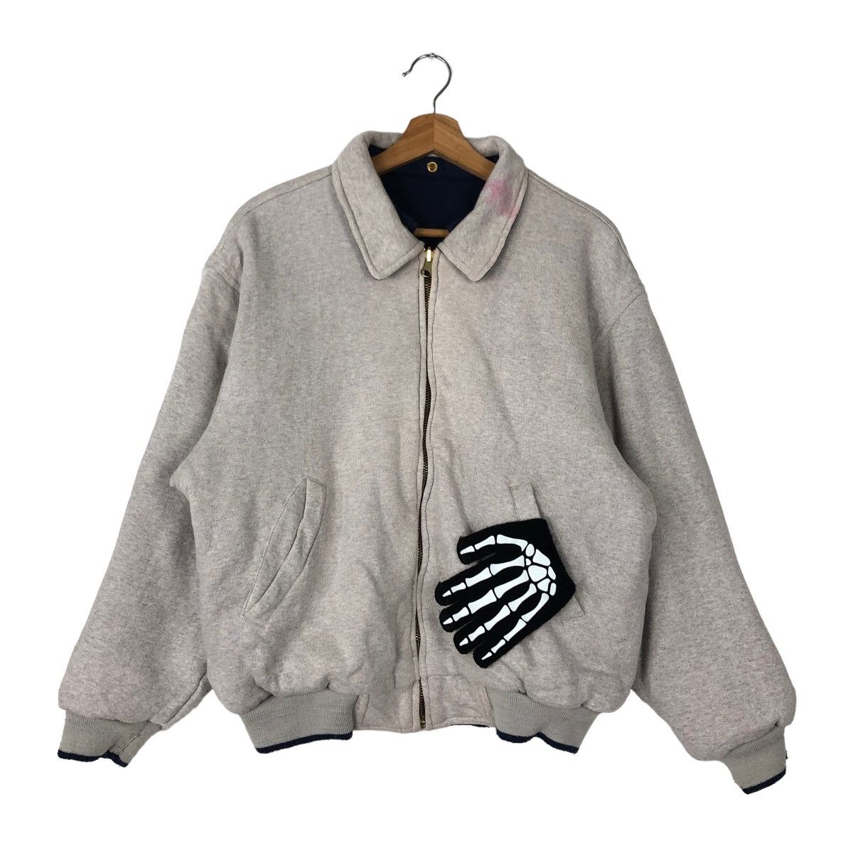 Japanese Brand 🔥VINTAGE REVERSIBLE BOMBER JACKET UNIVERSITY COLLAGE Size US M / EU 48-50 / 2 - 2 Thumbnail