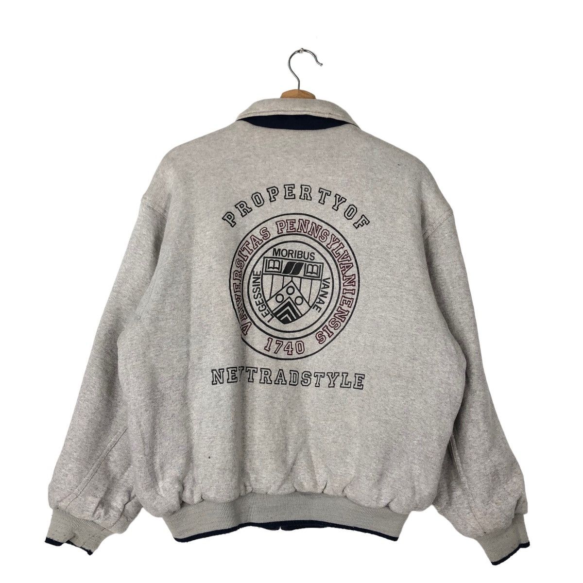 Japanese Brand 🔥VINTAGE REVERSIBLE BOMBER JACKET UNIVERSITY COLLAGE Size US M / EU 48-50 / 2 - 1 Thumbnail
