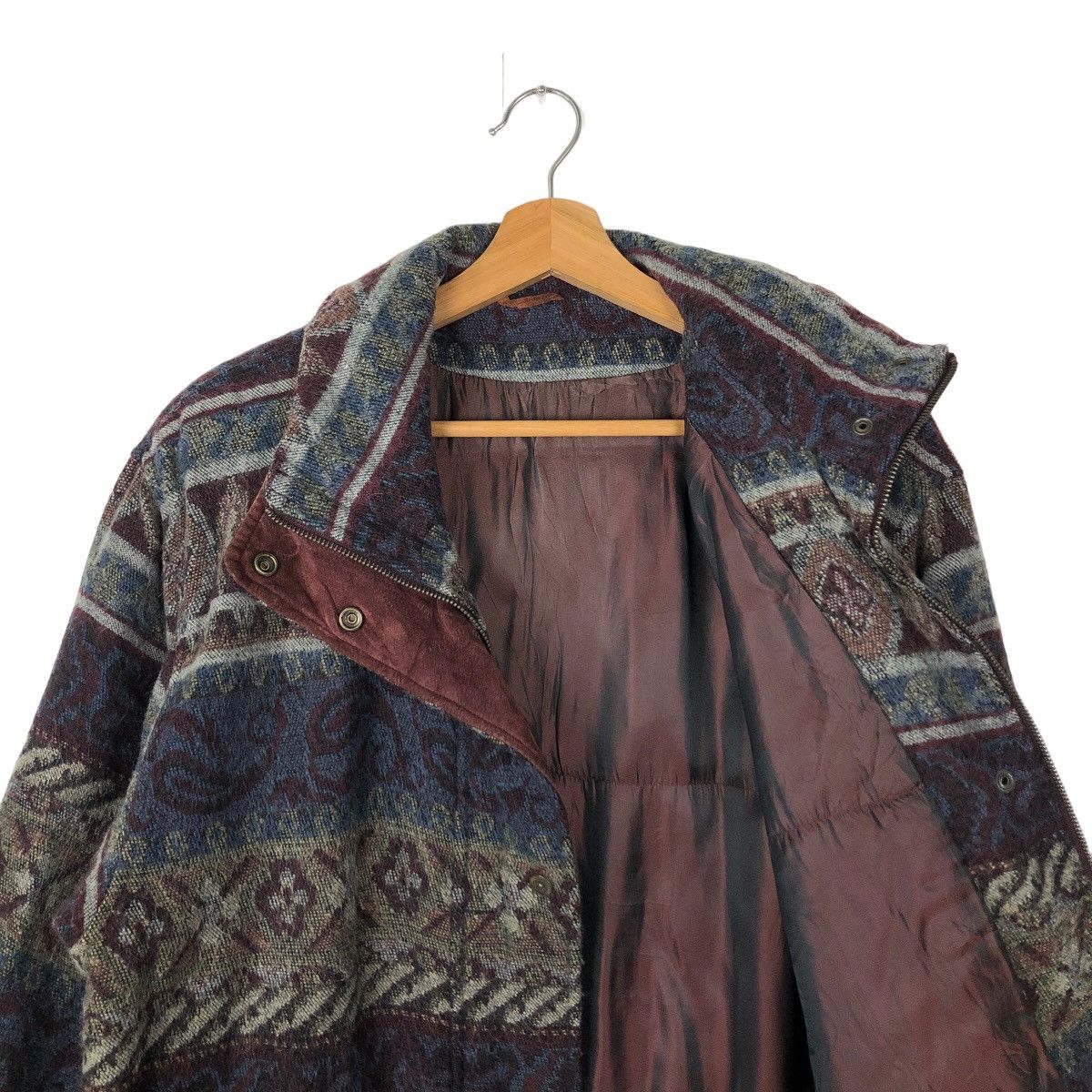 Japanese Brand 🔥ISSEY MIYAKE INSPIRE JACKET NAVAJO AZTEC DESIGN OVERPRINT Size US M / EU 48-50 / 2 - 9 Thumbnail