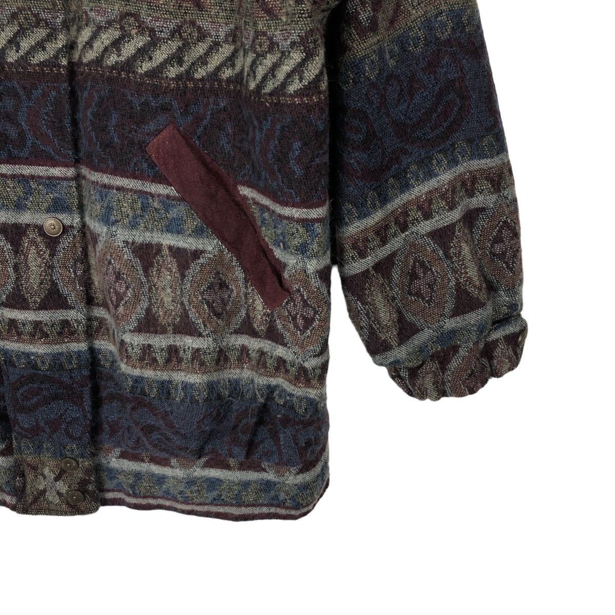 Japanese Brand 🔥ISSEY MIYAKE INSPIRE JACKET NAVAJO AZTEC DESIGN OVERPRINT Size US M / EU 48-50 / 2 - 4 Thumbnail