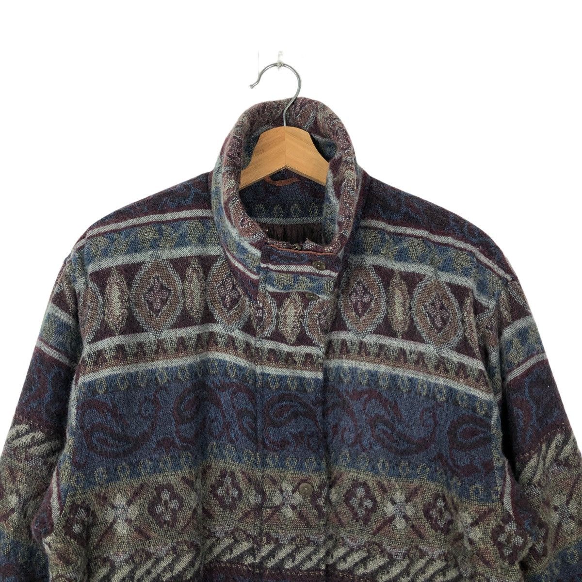 Japanese Brand 🔥ISSEY MIYAKE INSPIRE JACKET NAVAJO AZTEC DESIGN OVERPRINT Size US M / EU 48-50 / 2 - 2 Thumbnail