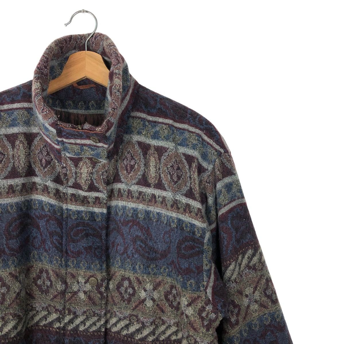 Japanese Brand 🔥ISSEY MIYAKE INSPIRE JACKET NAVAJO AZTEC DESIGN OVERPRINT Size US M / EU 48-50 / 2 - 5 Thumbnail